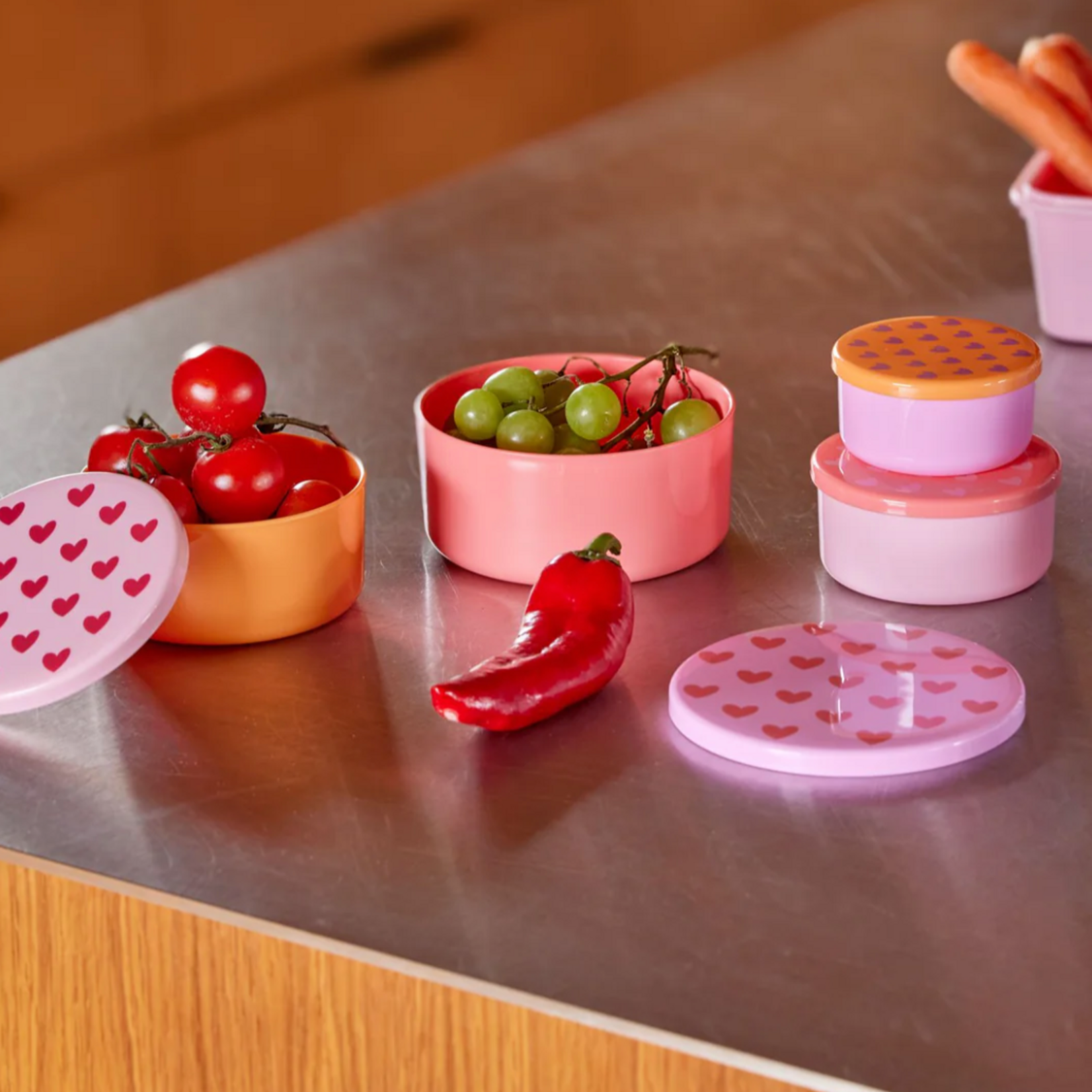 Set of 4 Hearts boxes