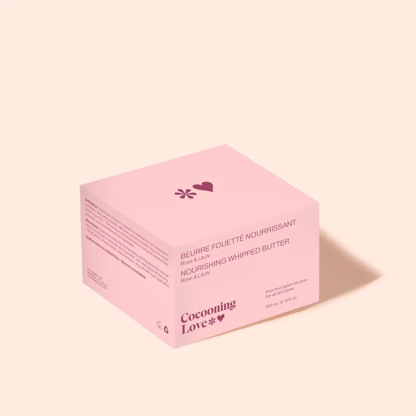 Whipped body butter Rose & Lychee