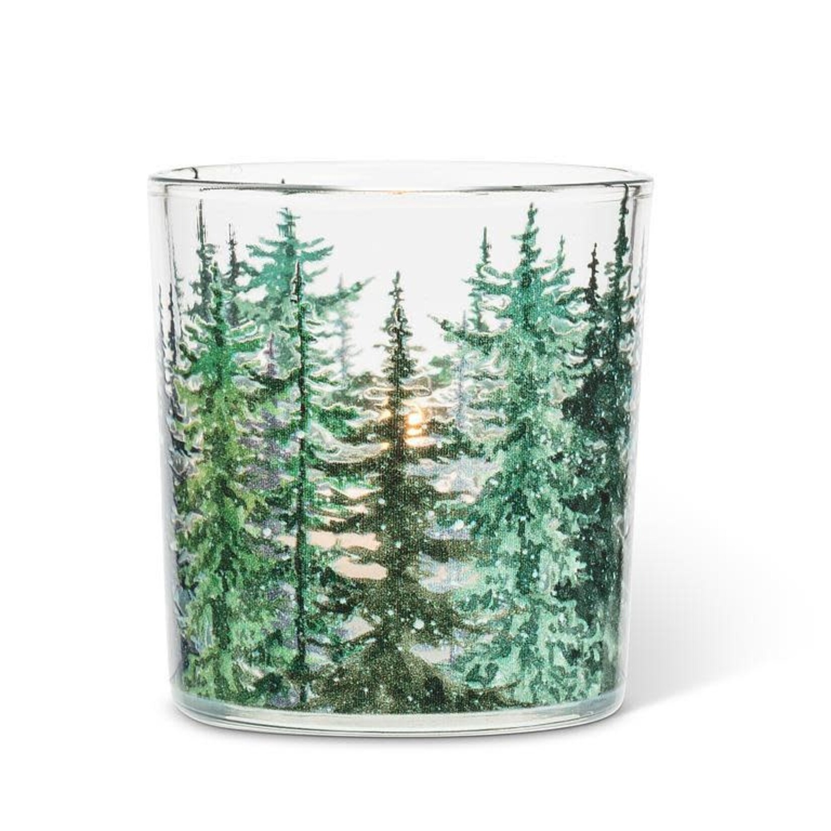 Pine forest candle holder