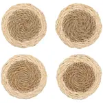 Seagrass woven coasters (4)