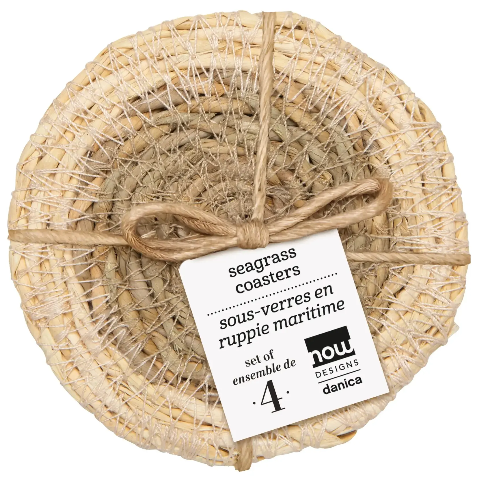 Seagrass woven coasters (4)