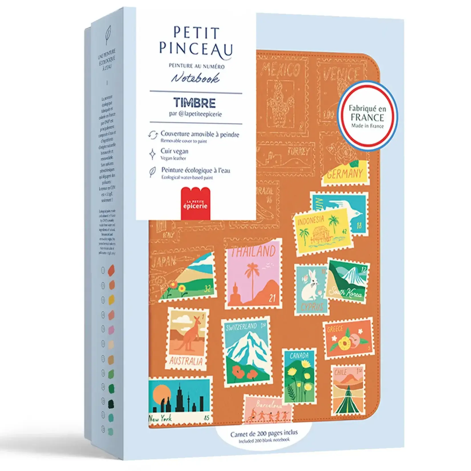 Carnet à peindre - Timbres