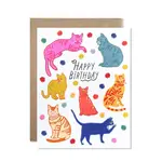 Carte - Anniversaire avec des chats