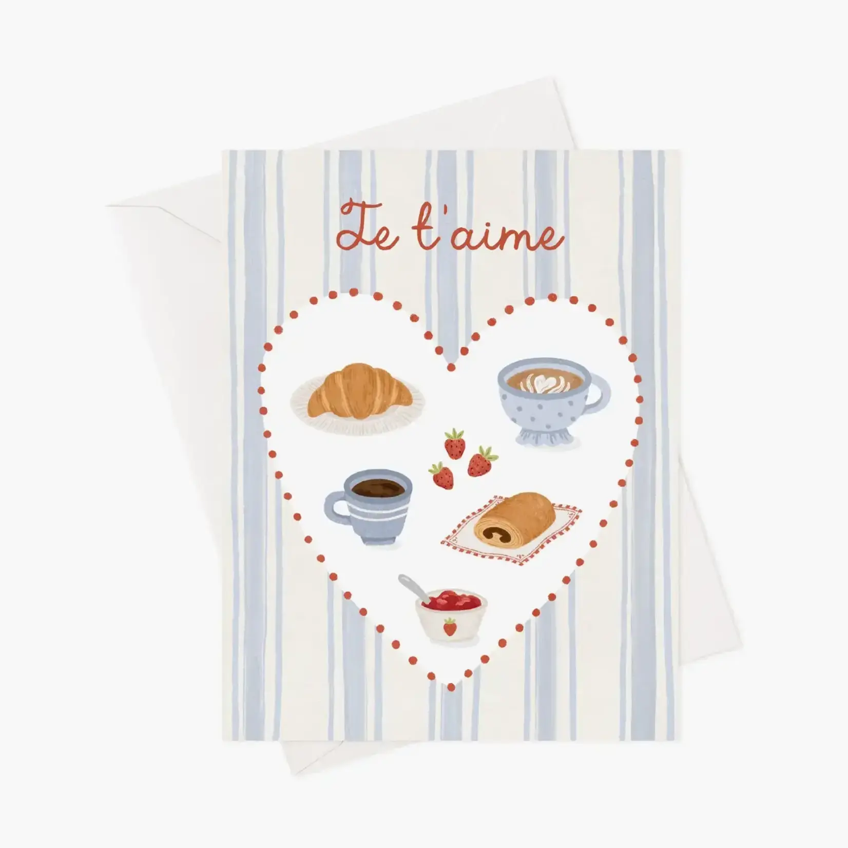 Greeting card - Loving Breakfast (french)