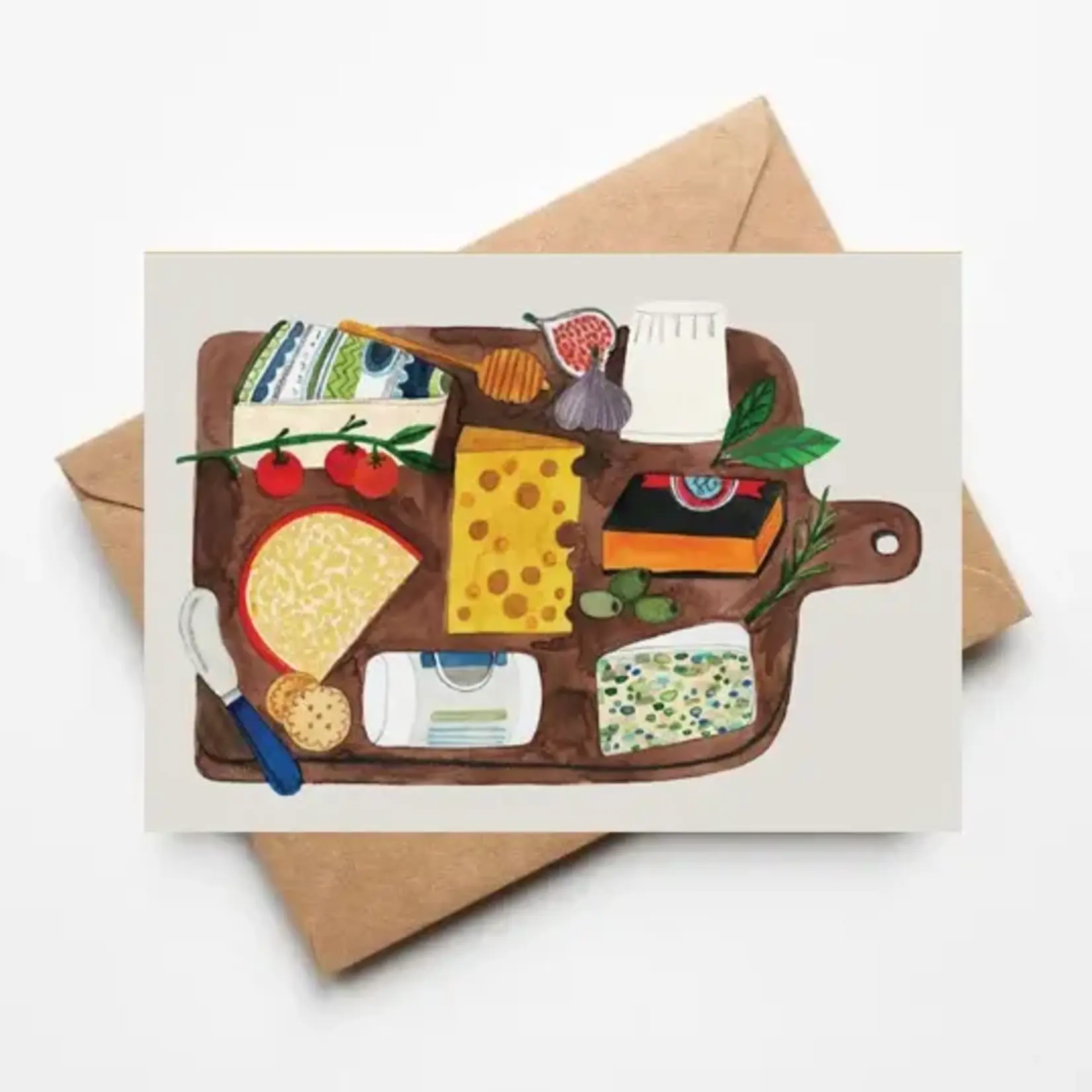 Carte de souhaits - Planche de fromage