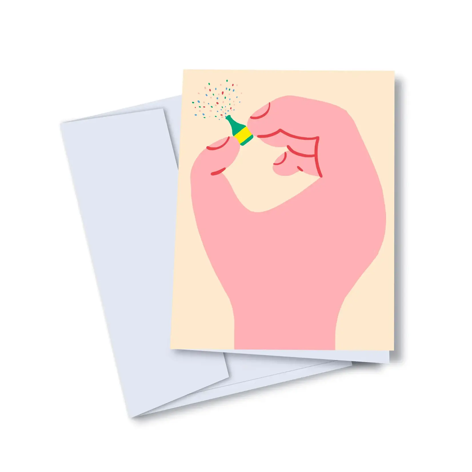 Greeting card - Champagne Hand