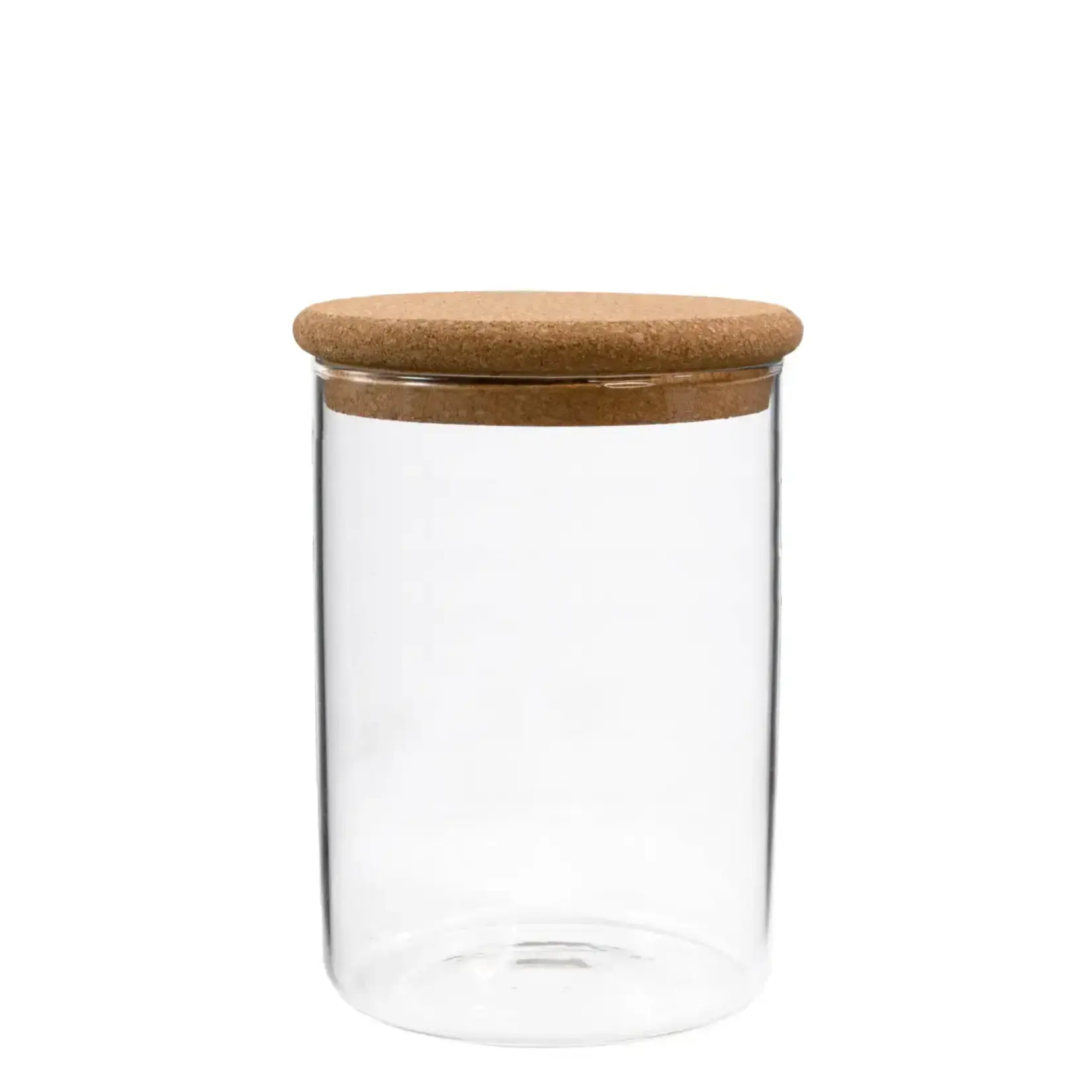 Glass and cork container