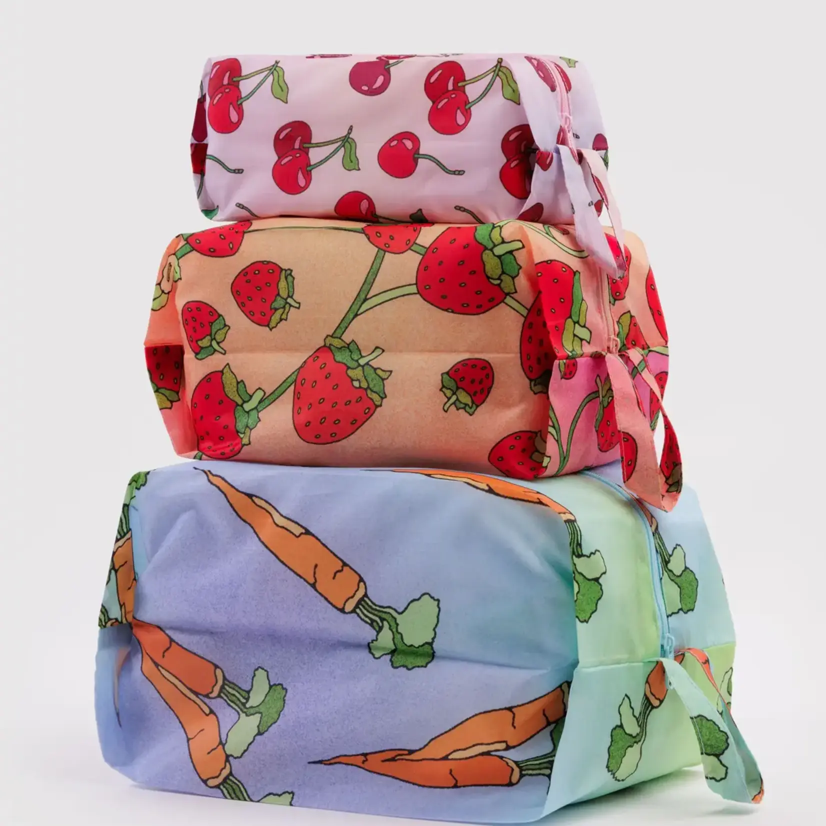 Trio Pouches Baggu - Carrots & berries