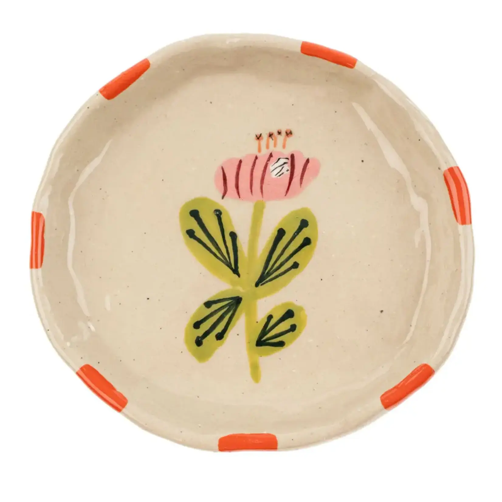 Flora small plate - Poppy