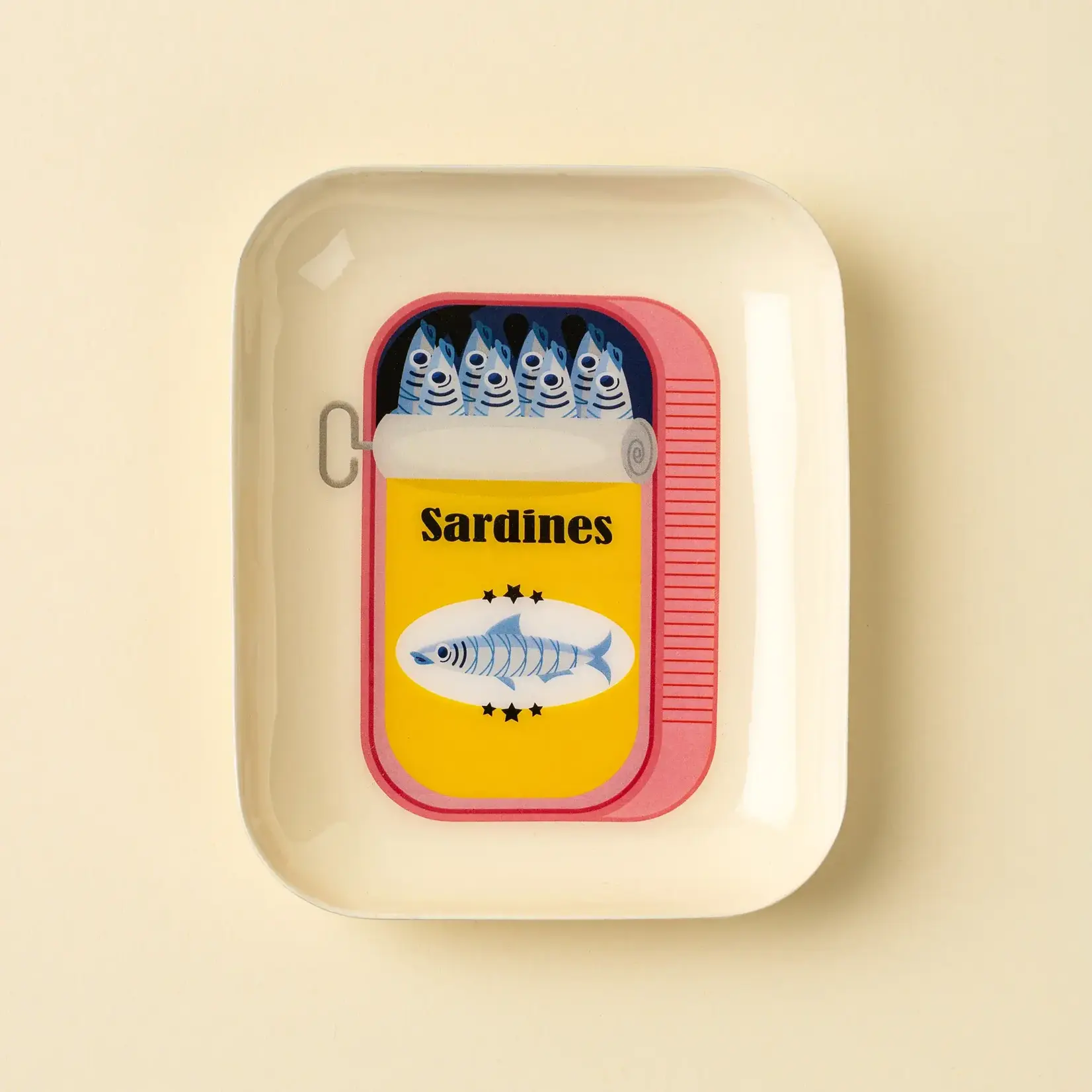 Petit plateau émaillé 11 cm - Sardines