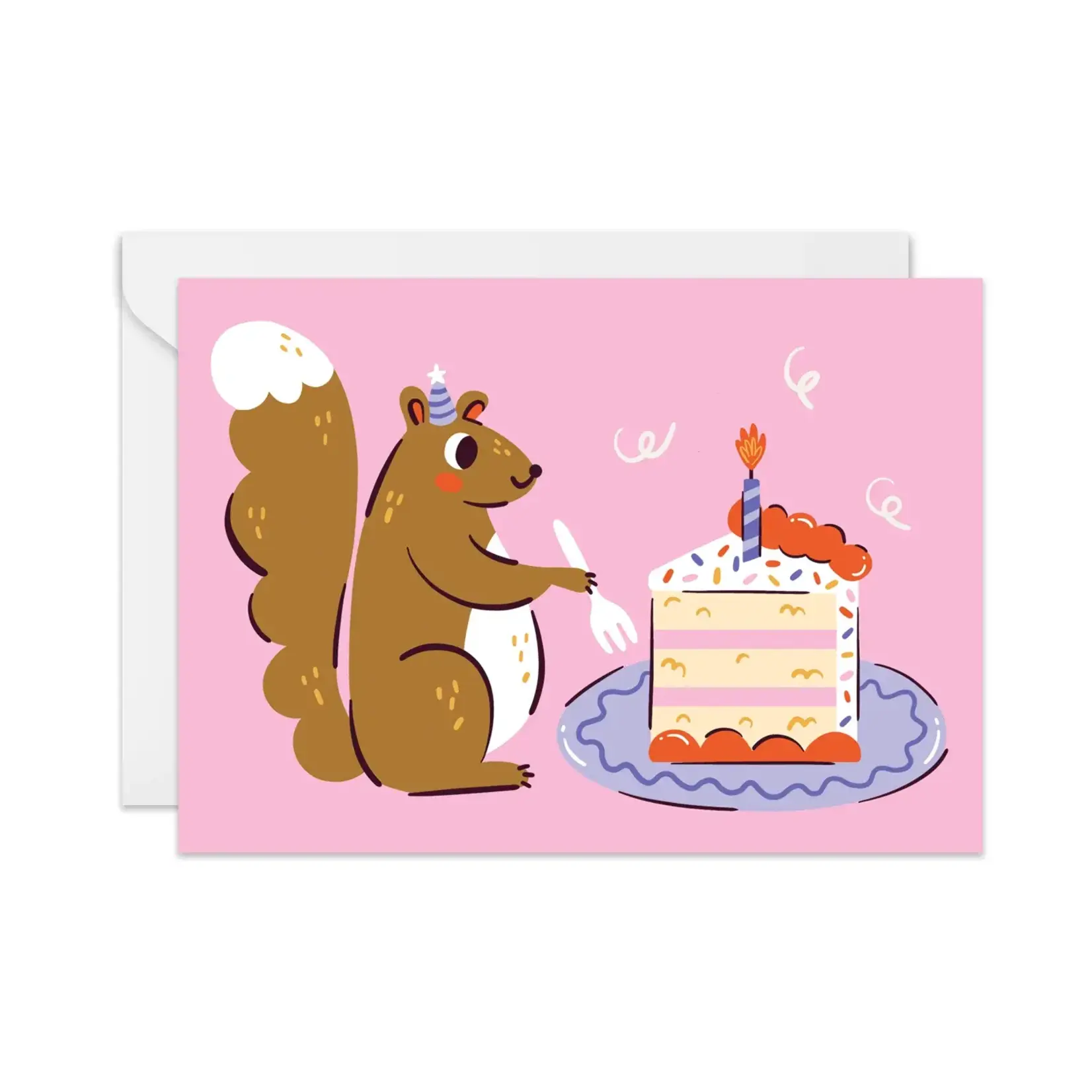 Greeting card - Gourmet squirrel