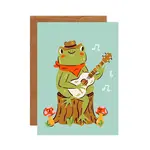 Carte - Grenouille et sa guitare