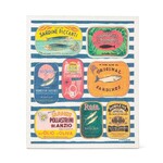 Swedish sponges Sardine tins on stripes