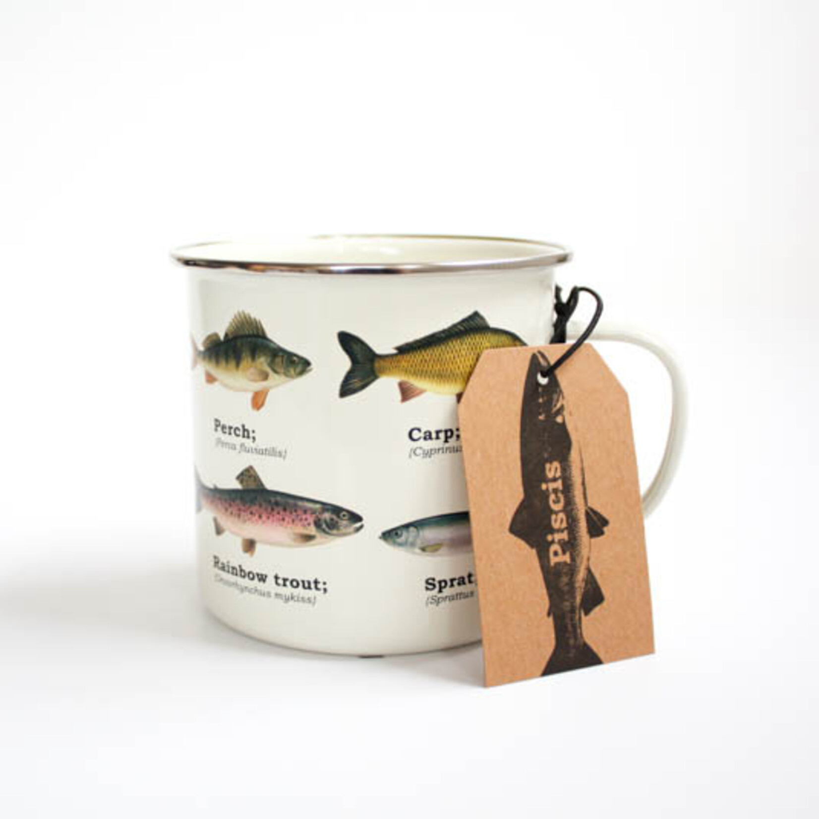 Tasse Email Poissons
