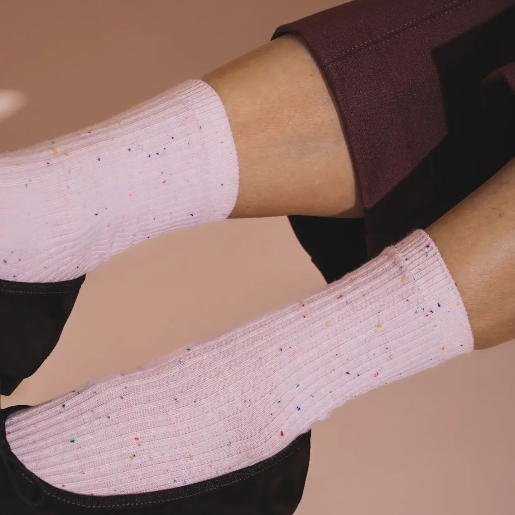 Chaussettes Confettis Rose - Femme (6-9,5)
