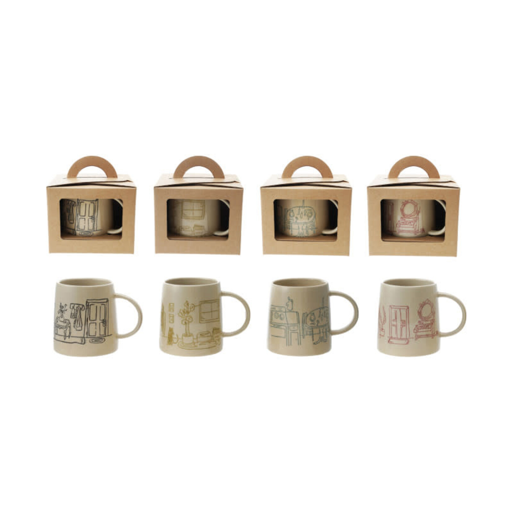 Hazel Mazel Tasse motif Salon (plusieurs couleurs)