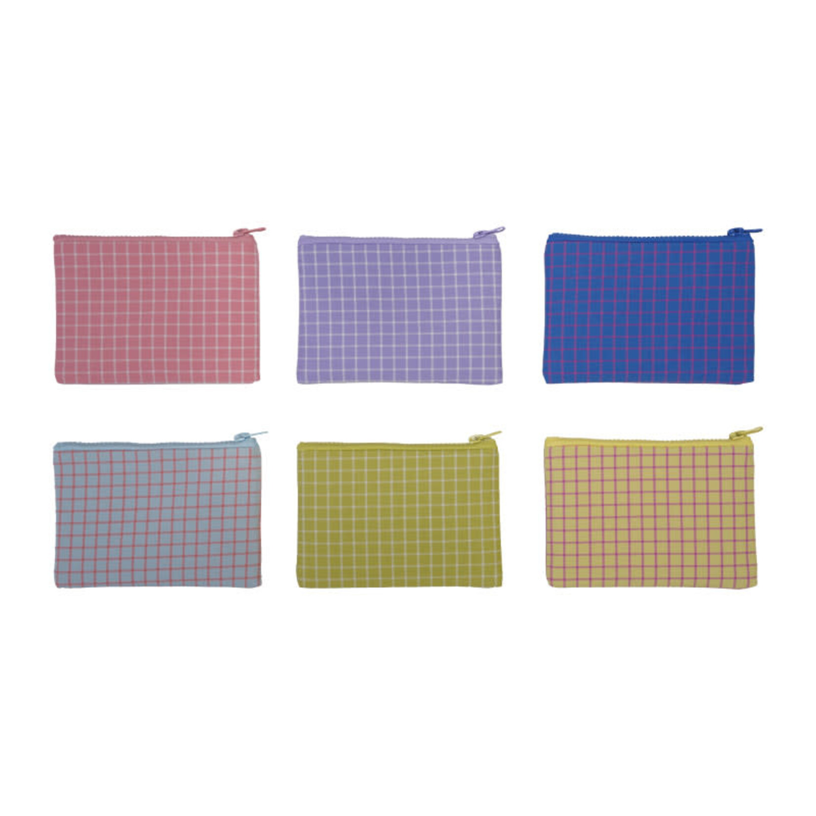 Checkered pouch (multiple colors)