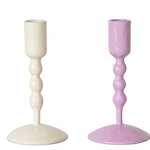 Enameled Metal Candle Holder - 13cm