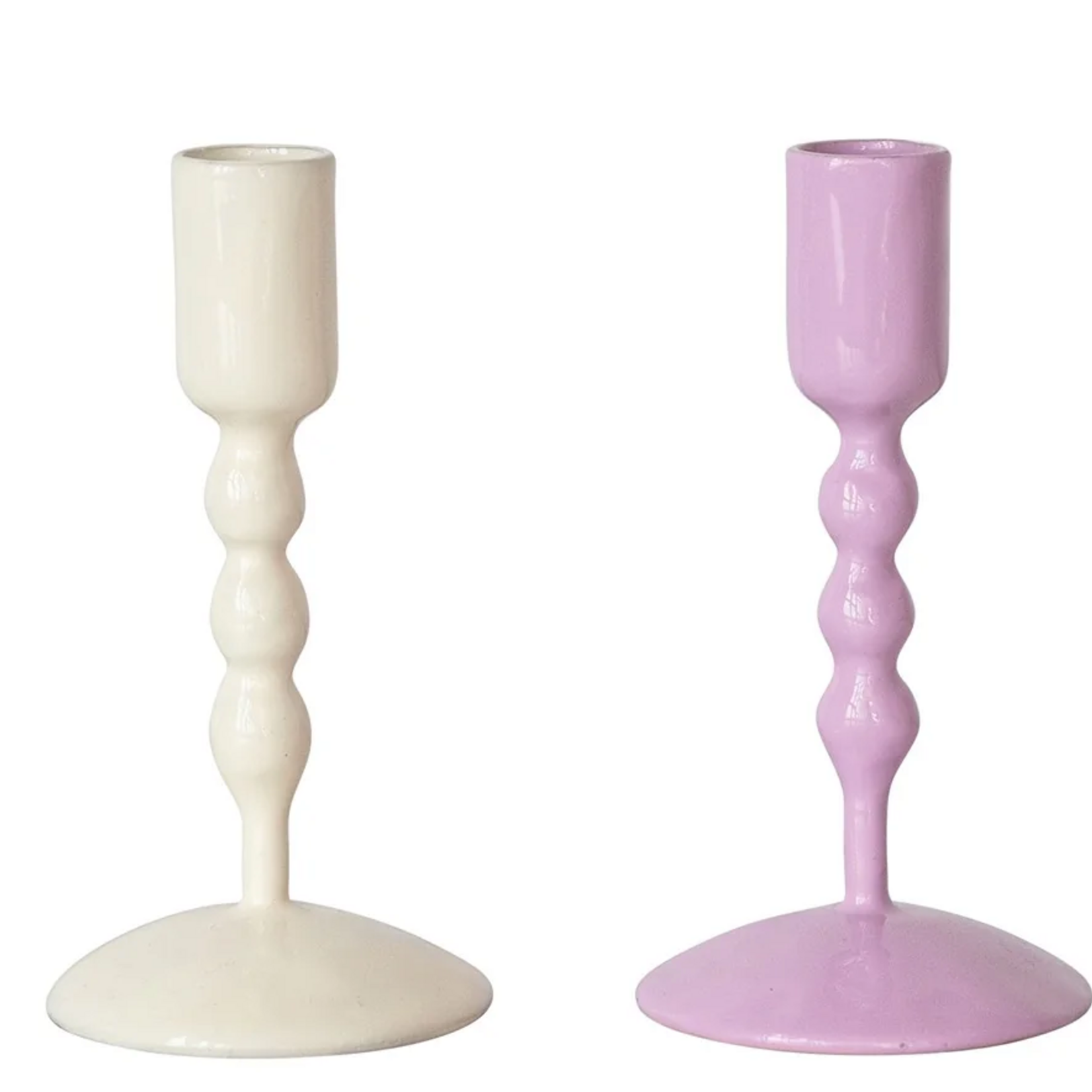 Bougeoir en Métal émaillé - 13cm