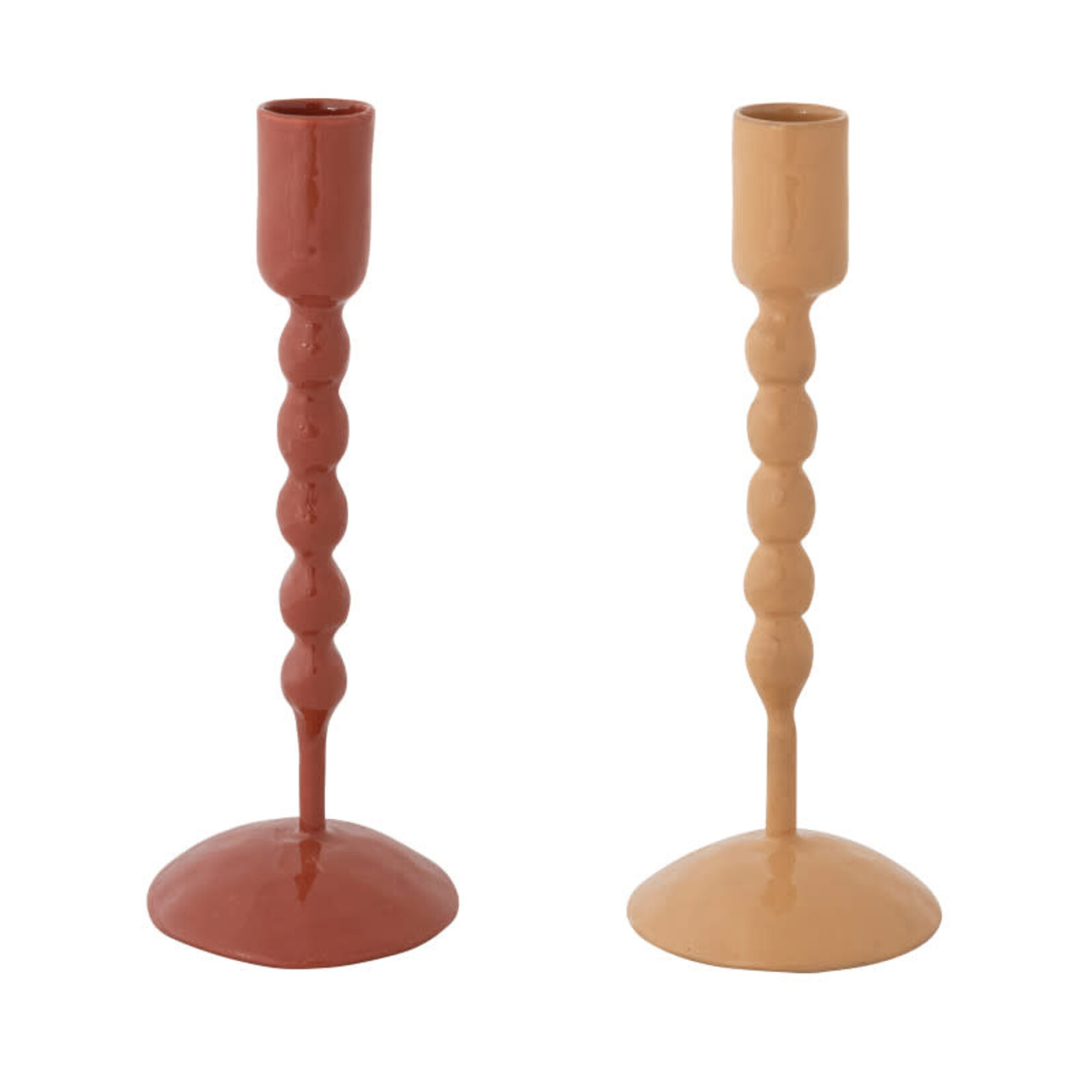 Bougeoir en Métal émaillé - 20 cm