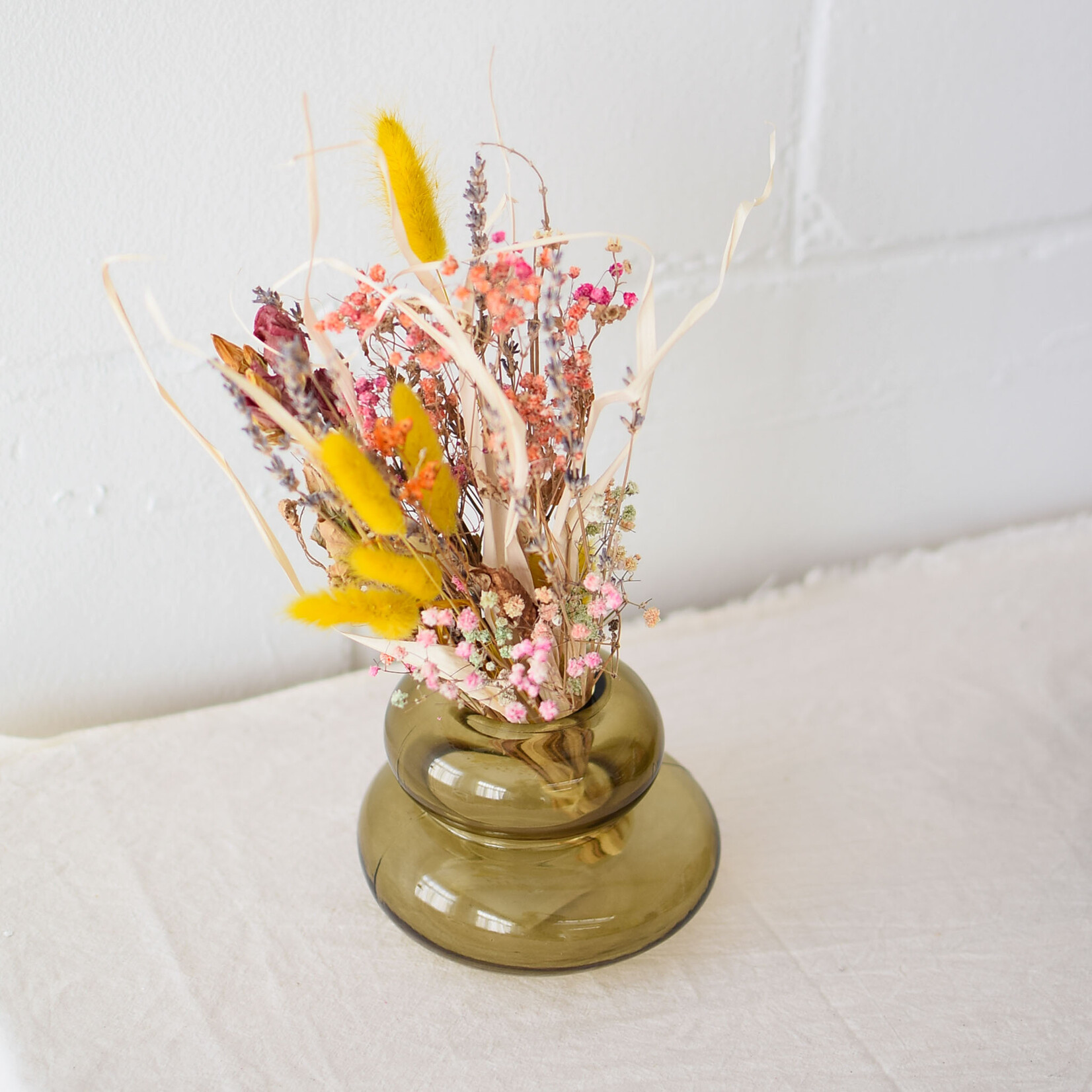 Vase galet en verre - Vert