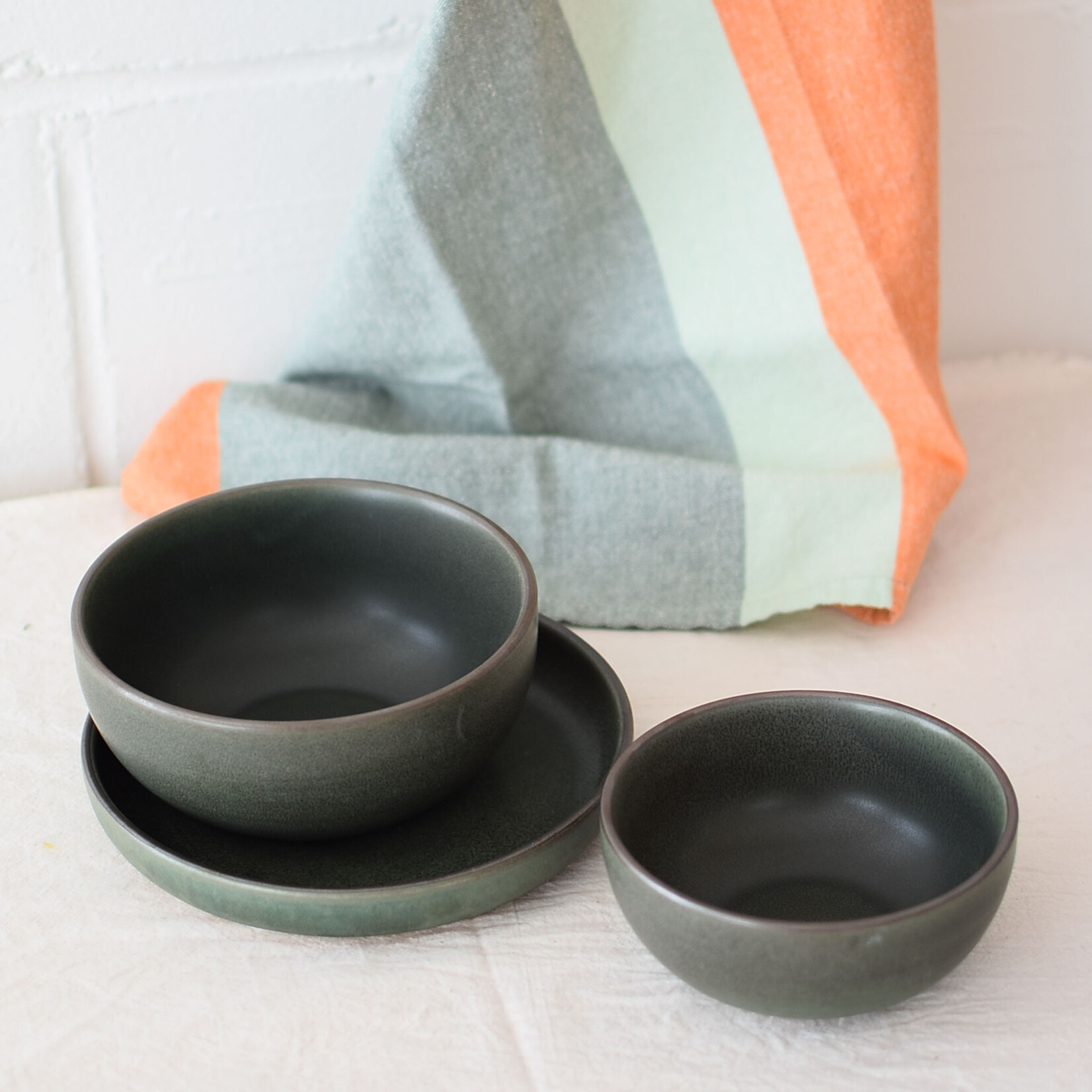 Assiette Mosswood Vert forêt 6.75"