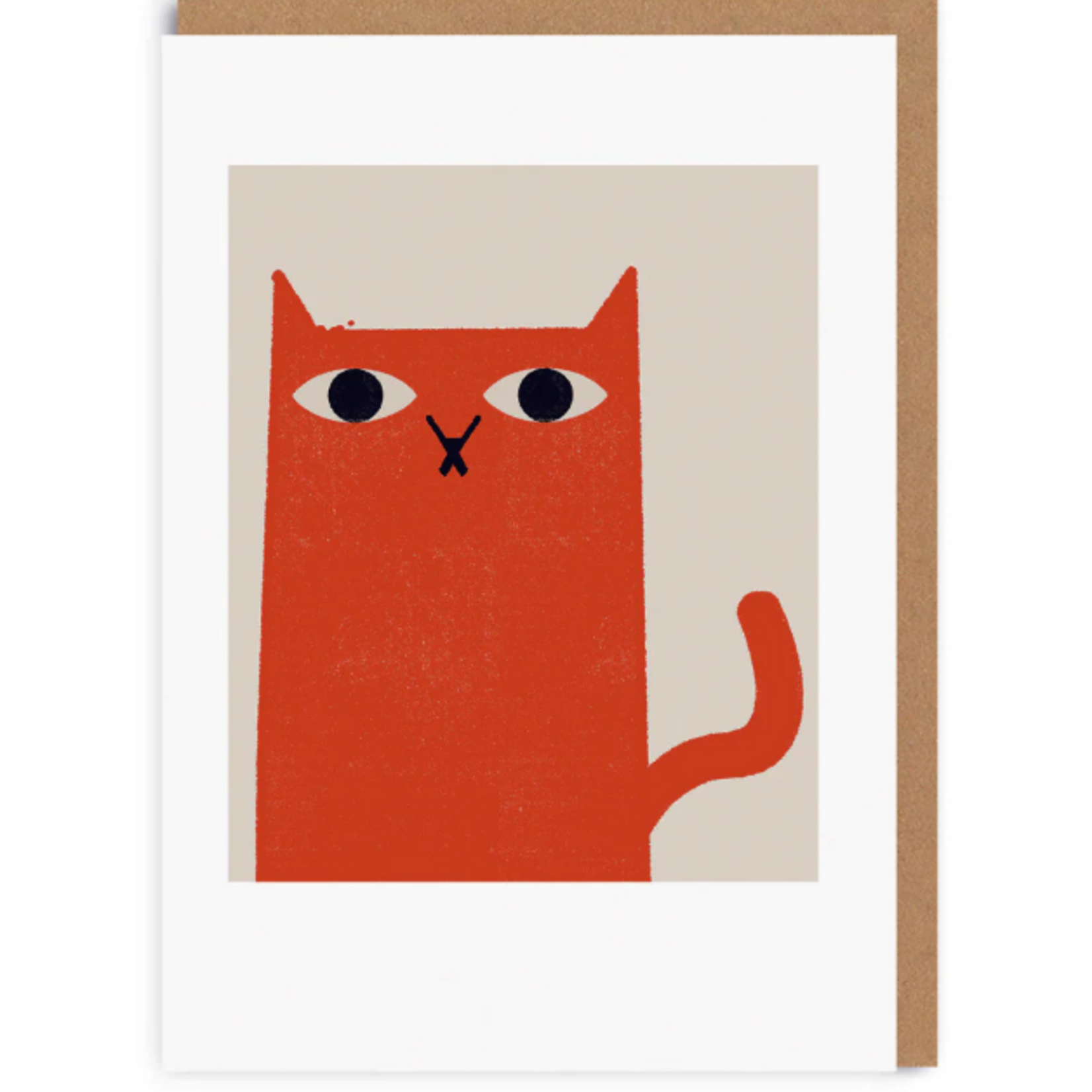 Carte de souhaits - Chat Roux