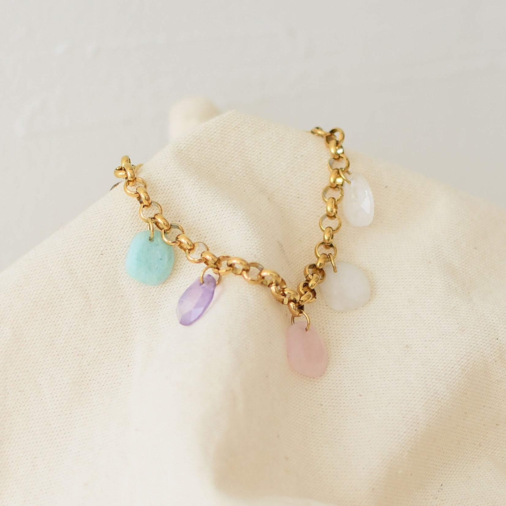 Charm Gemstones Bracelet