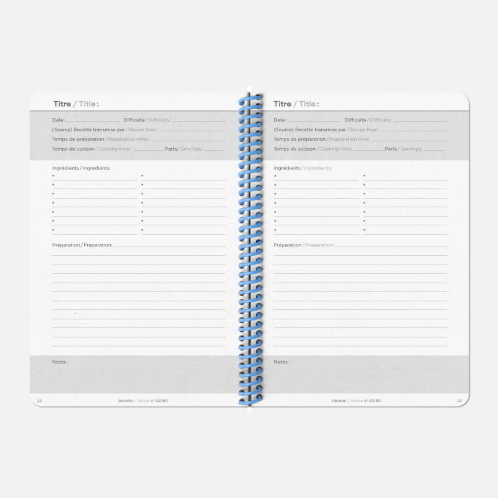 Thematic notebook - Recipes