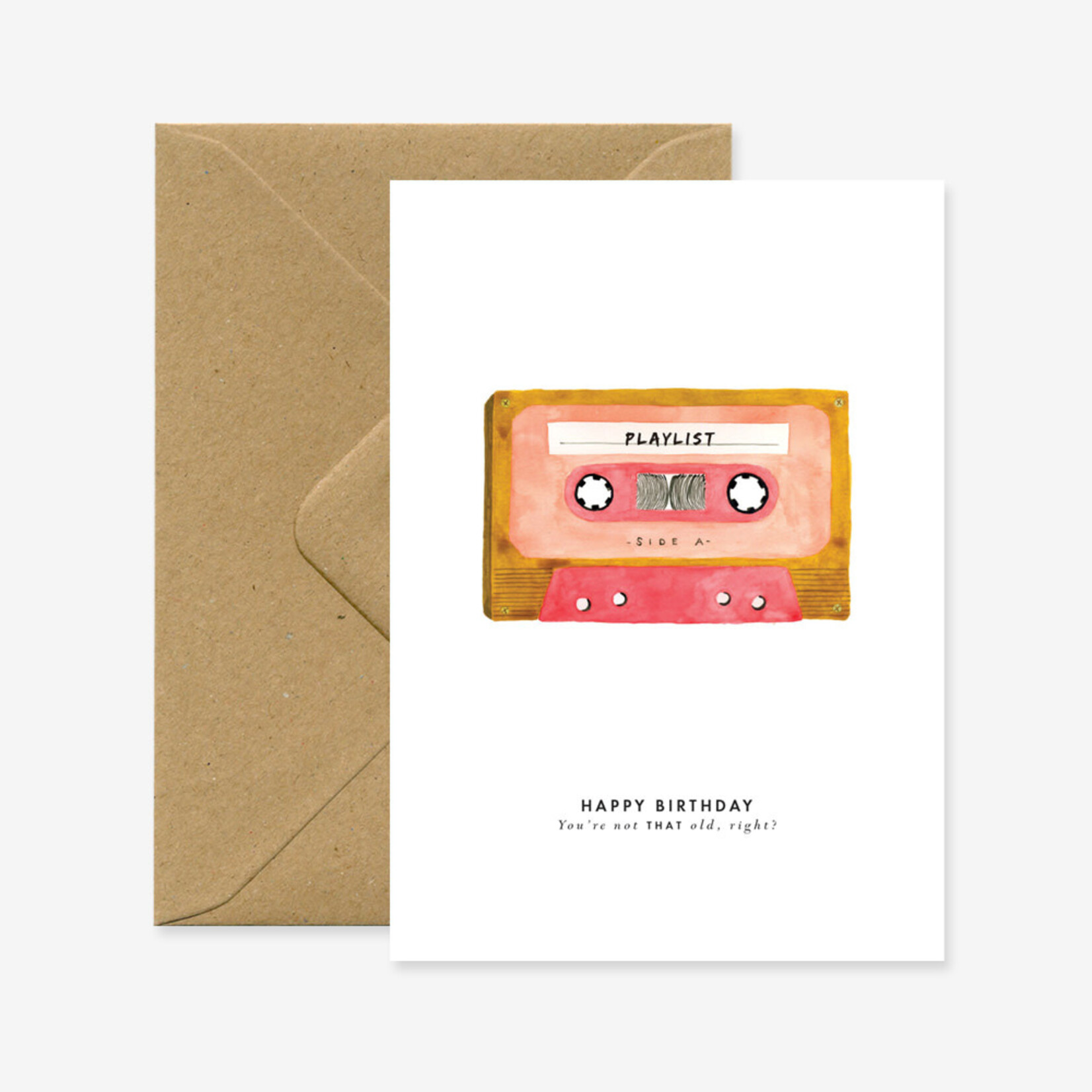 Carte de souhaits - Cassette d'anniversaire (anglais)