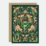 Card - Gold Green Jungle Bday