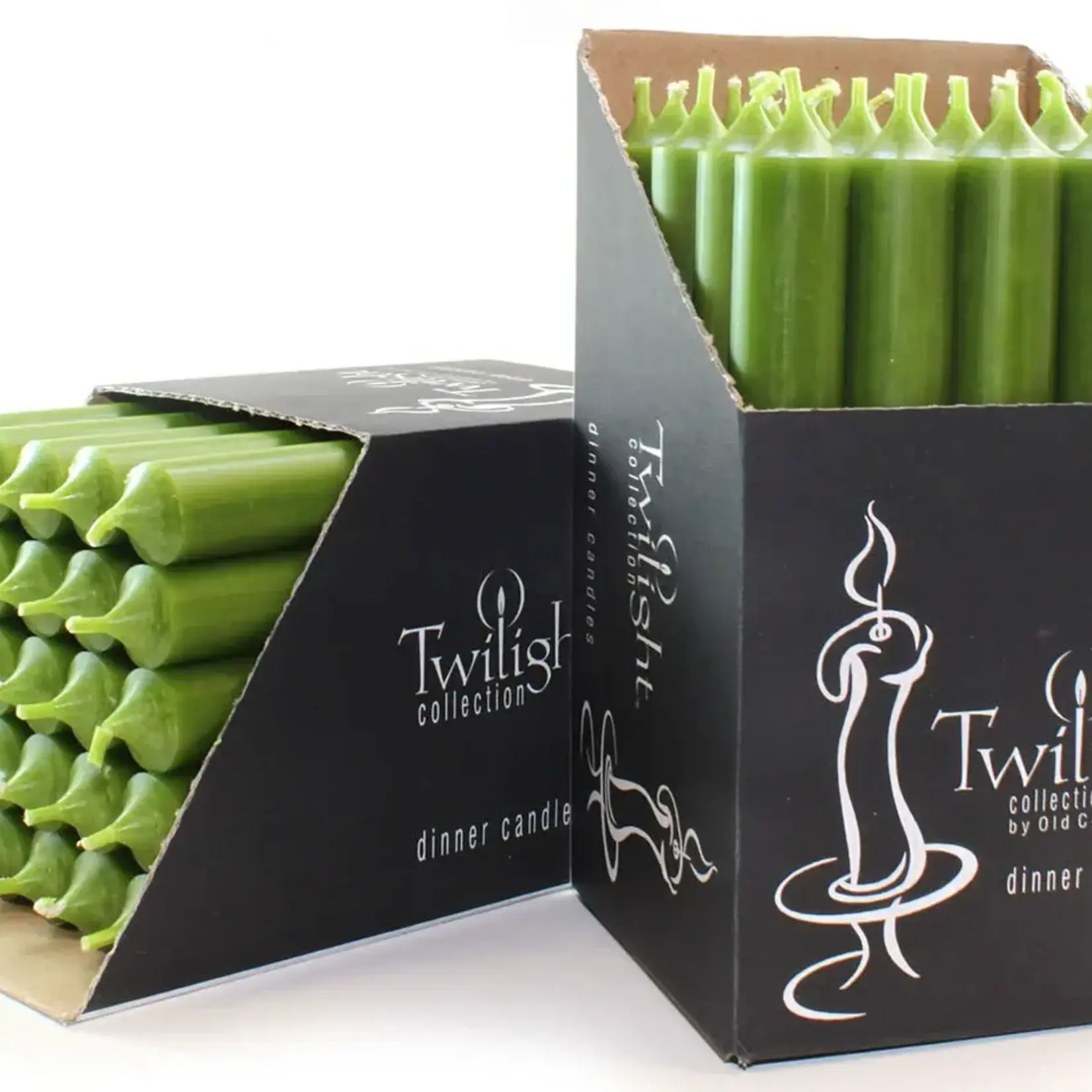 Chandelle longue 17,5cm - Olive