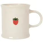 White mug - Strawberry