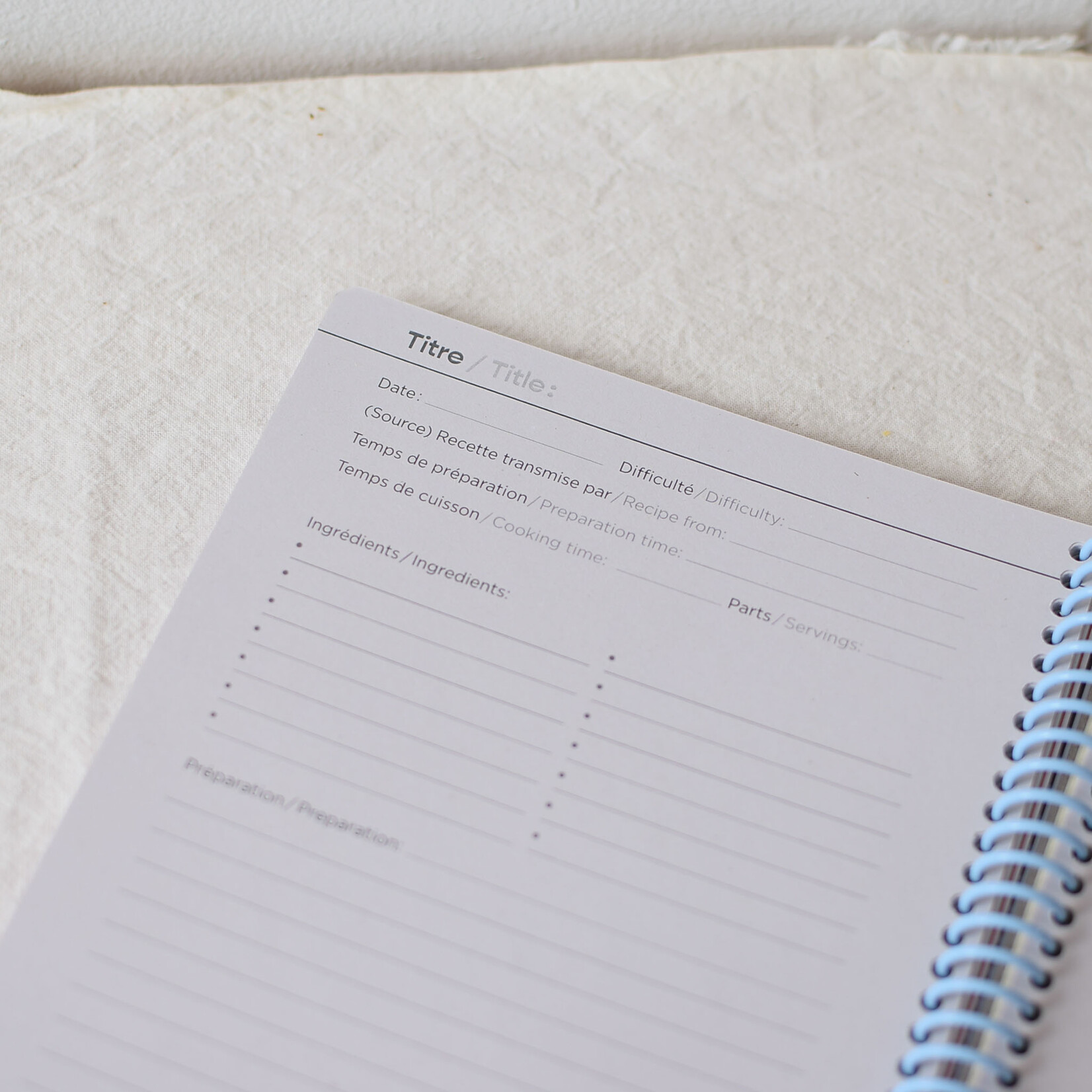 Thematic notebook - Recipes