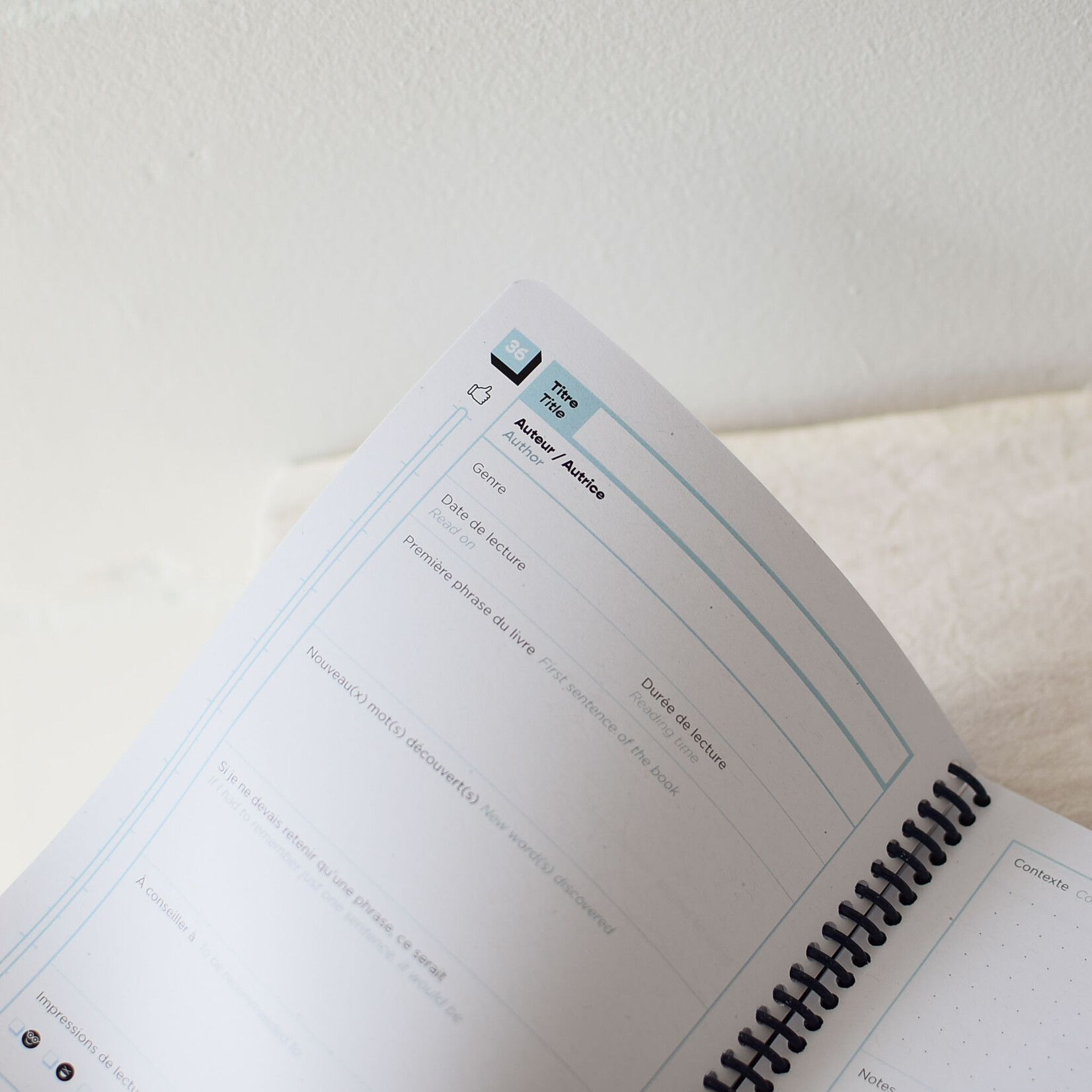 Thematic notebook - Readings