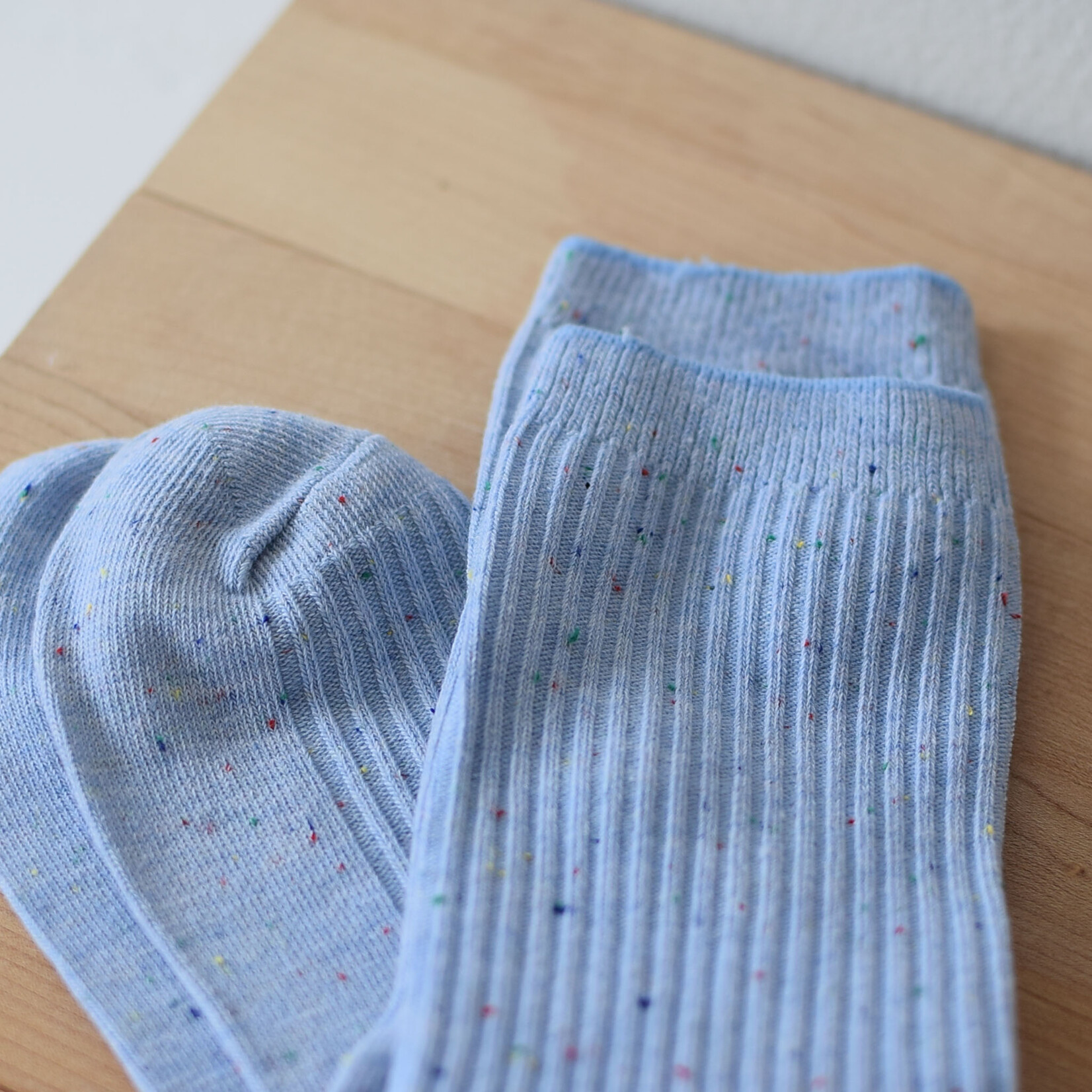 Chaussettes Confettis Bleu ciel - Femme (6-9,5)