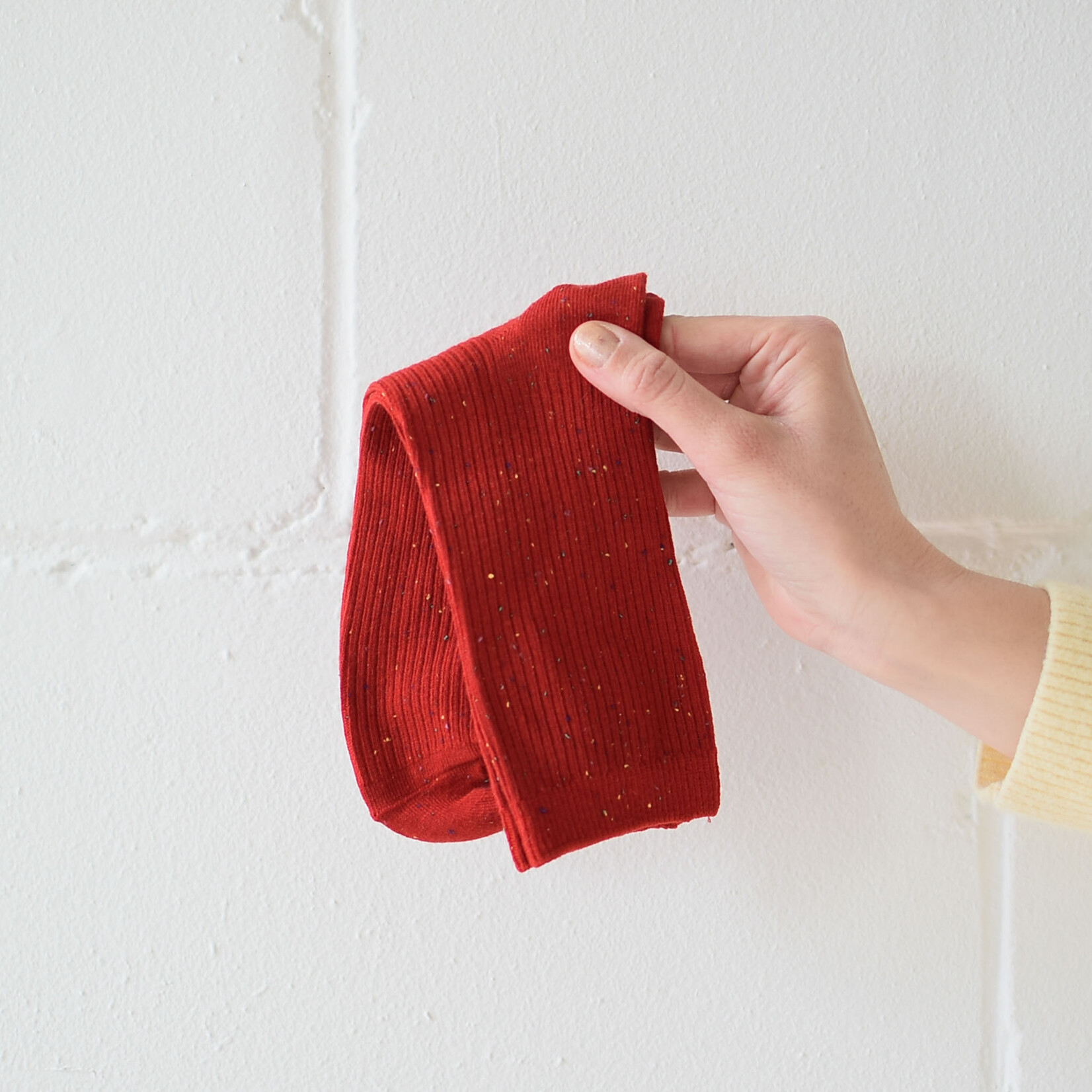 Chaussettes Confettis - Rouge Femme (6-9,5)