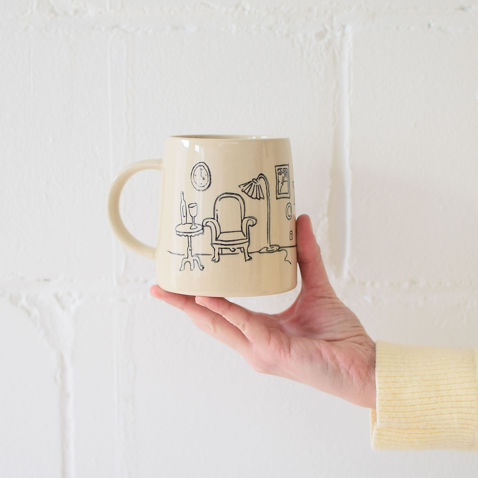 Tasse motif Salon (plusieurs couleurs)