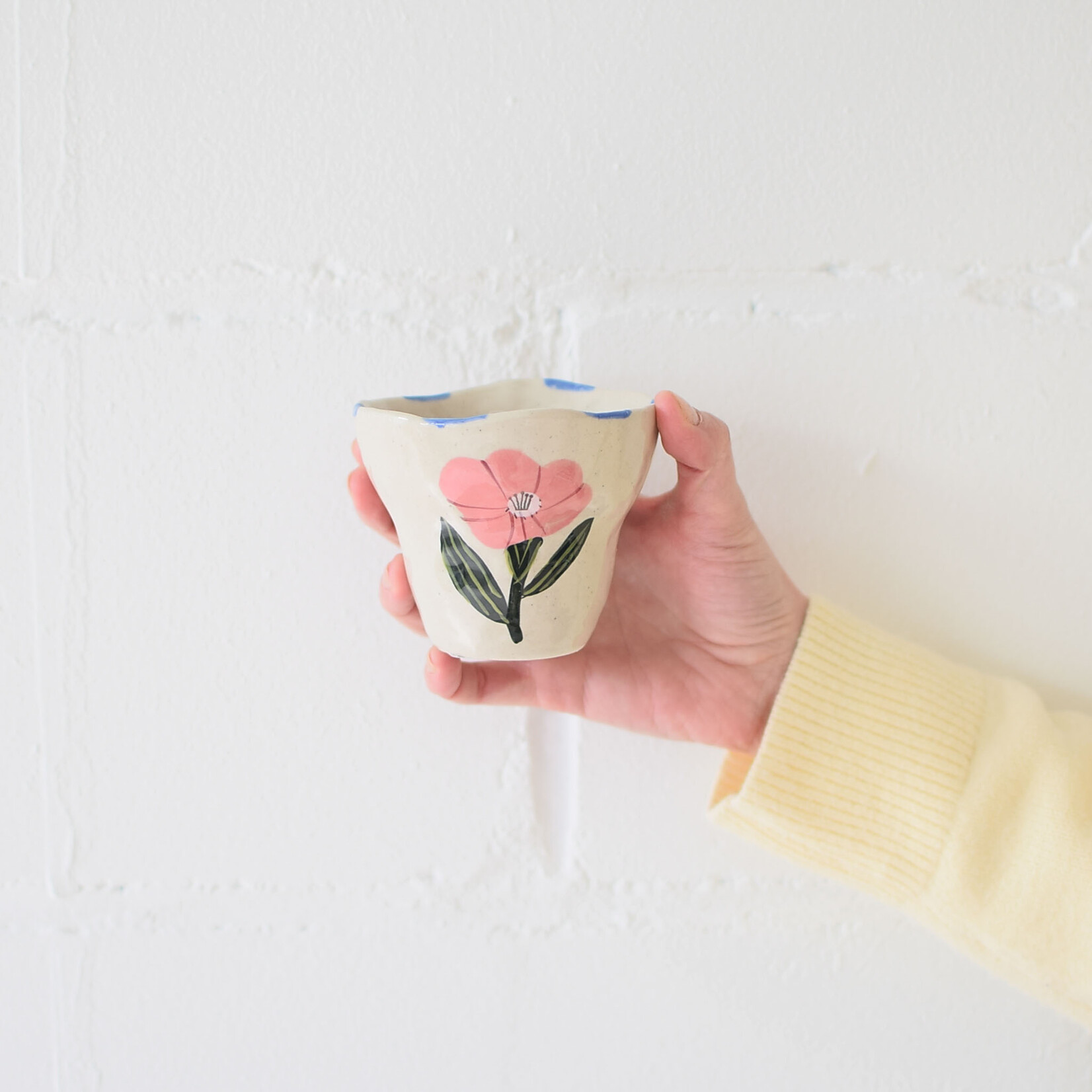 Flora ceramic cup - Rose