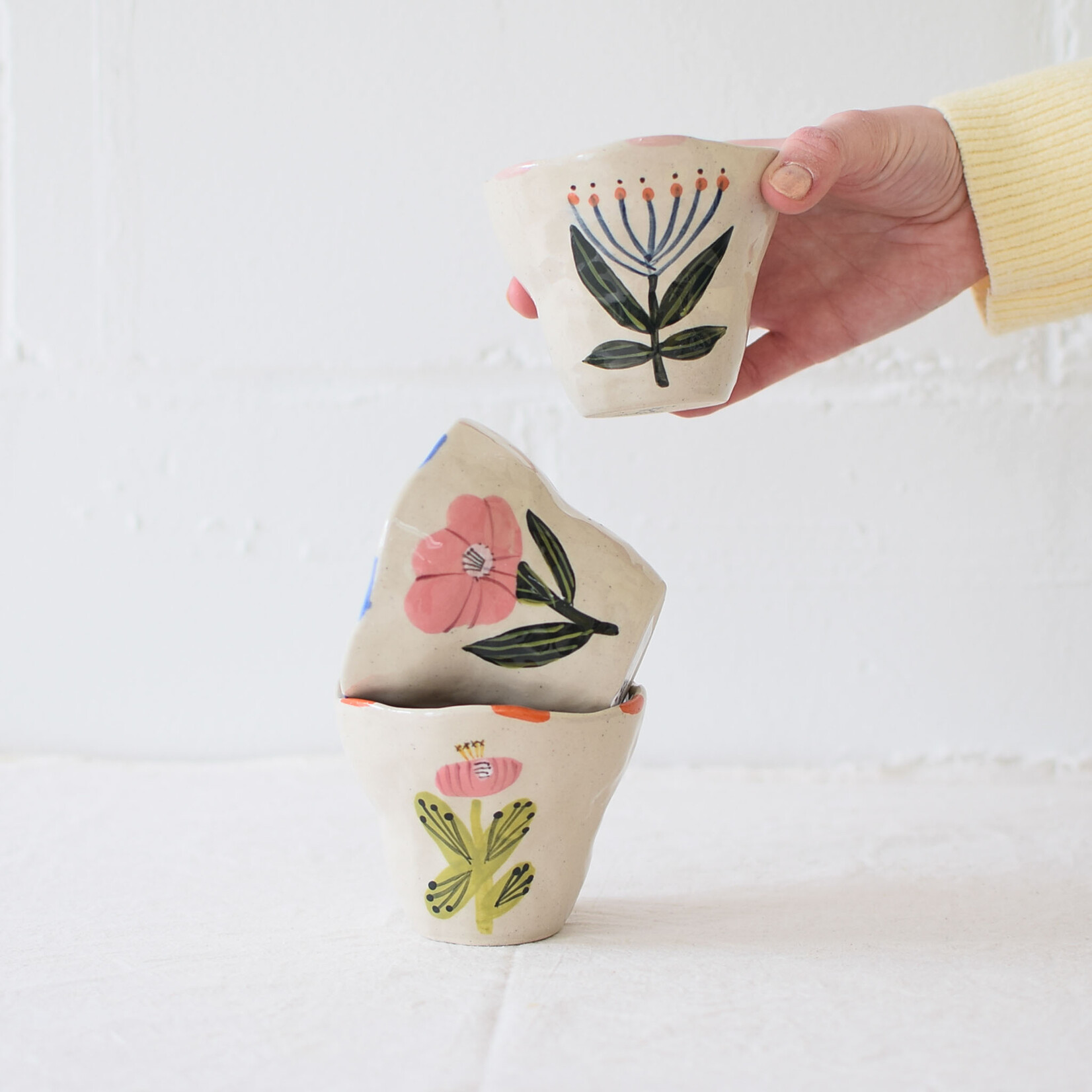 Flora ceramic cup - Lotus