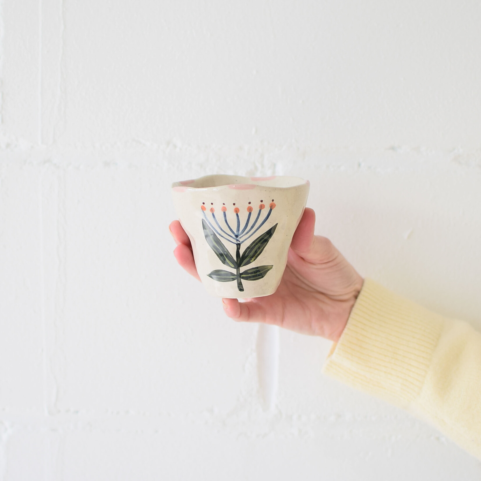 Flora ceramic cup - Lotus