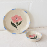Flora small plate - Rose