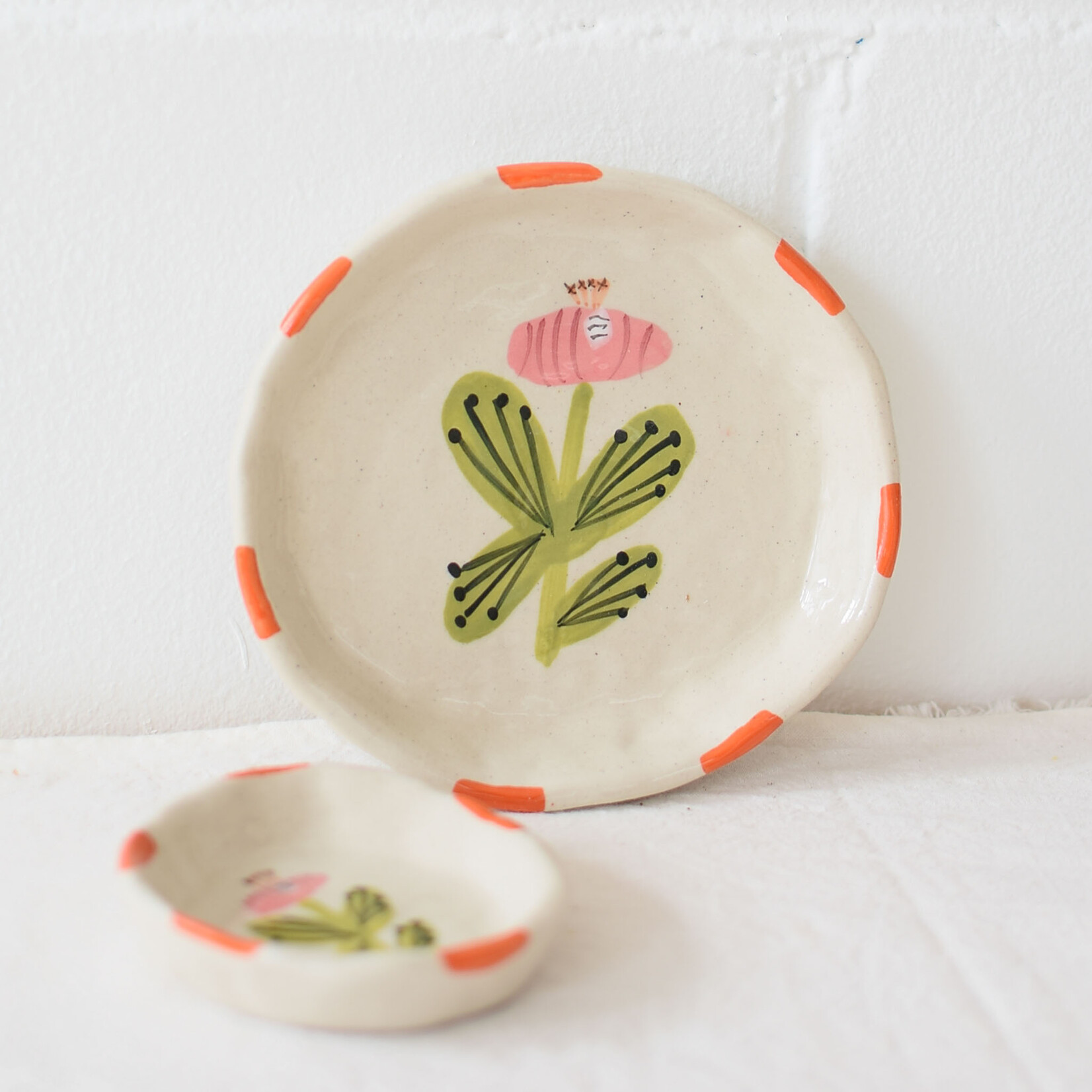 Flora small plate - Poppy