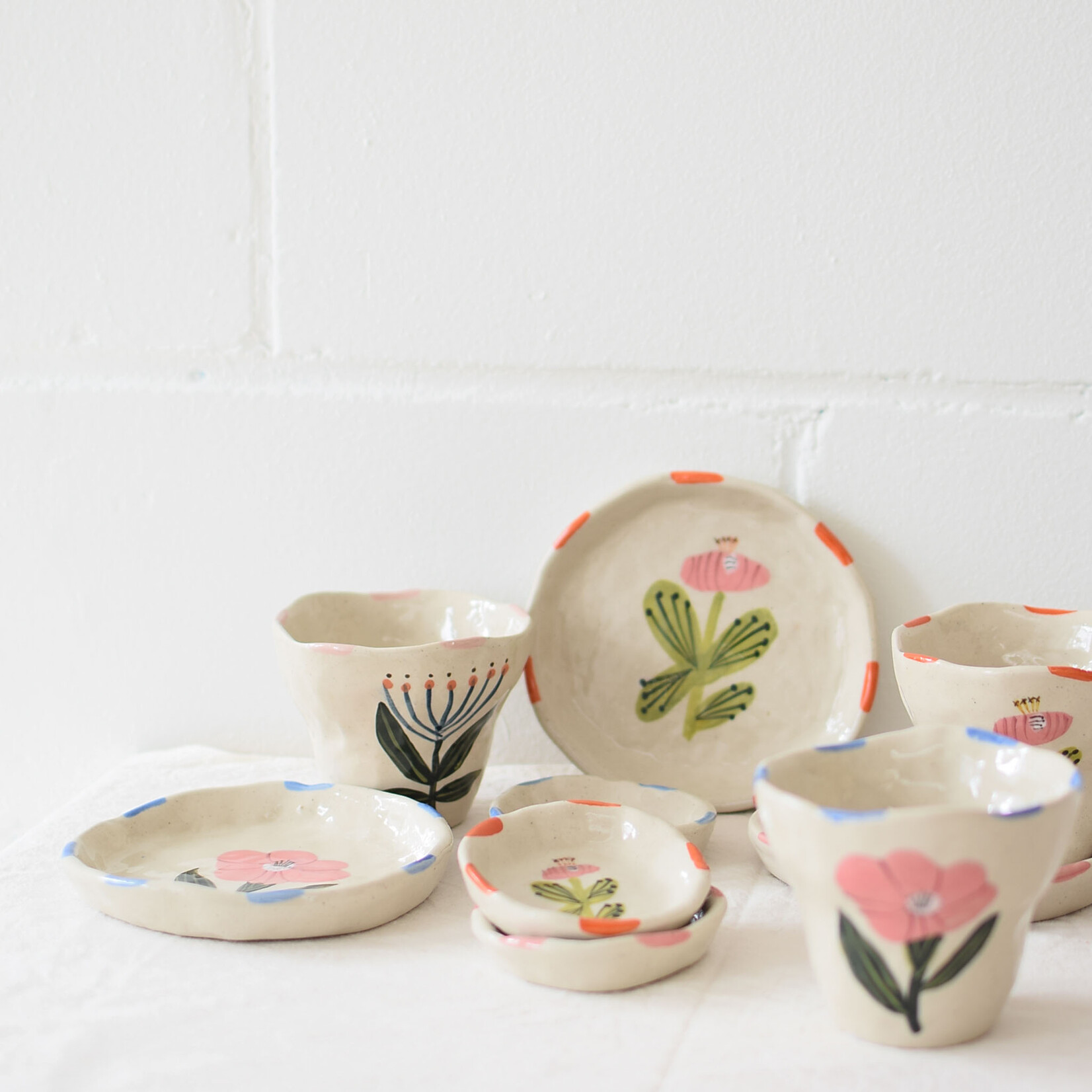 Flora ceramic cup - Rose