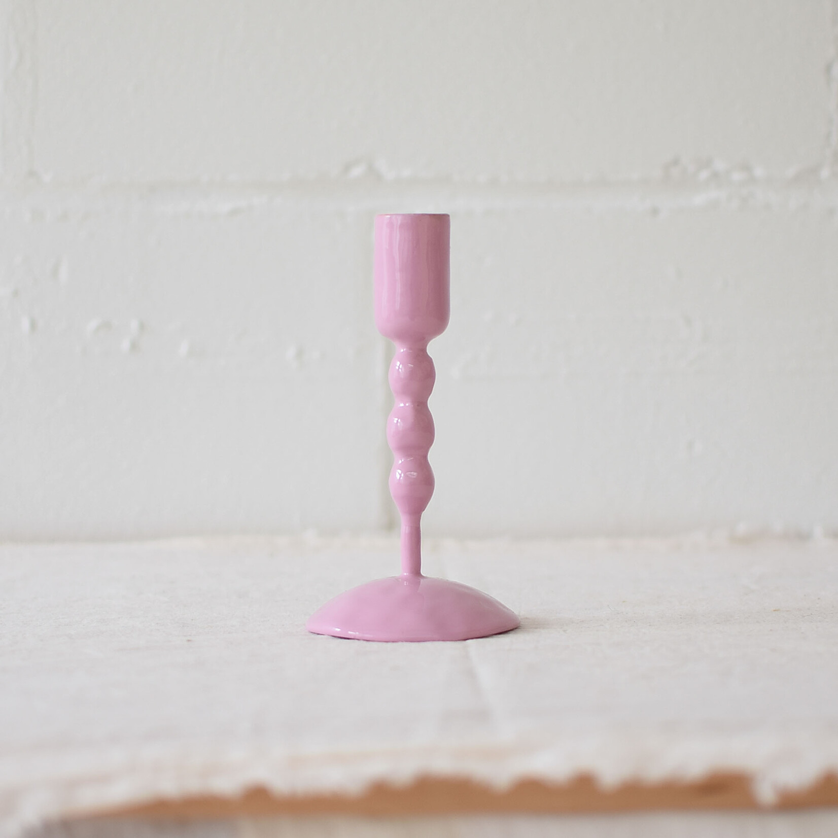 Bougeoir en Métal émaillé - 13cm