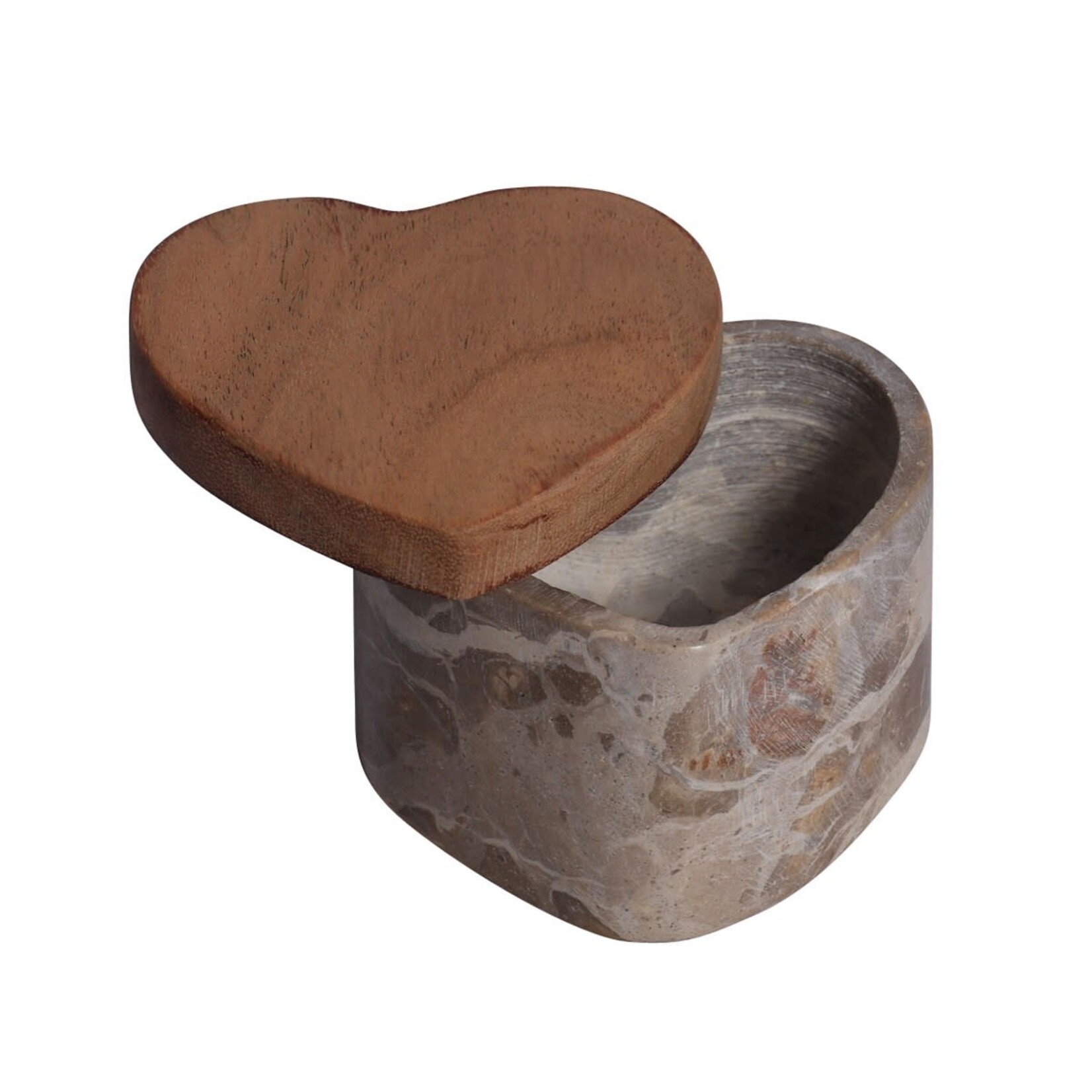 Heartshaped box - Marble and wood