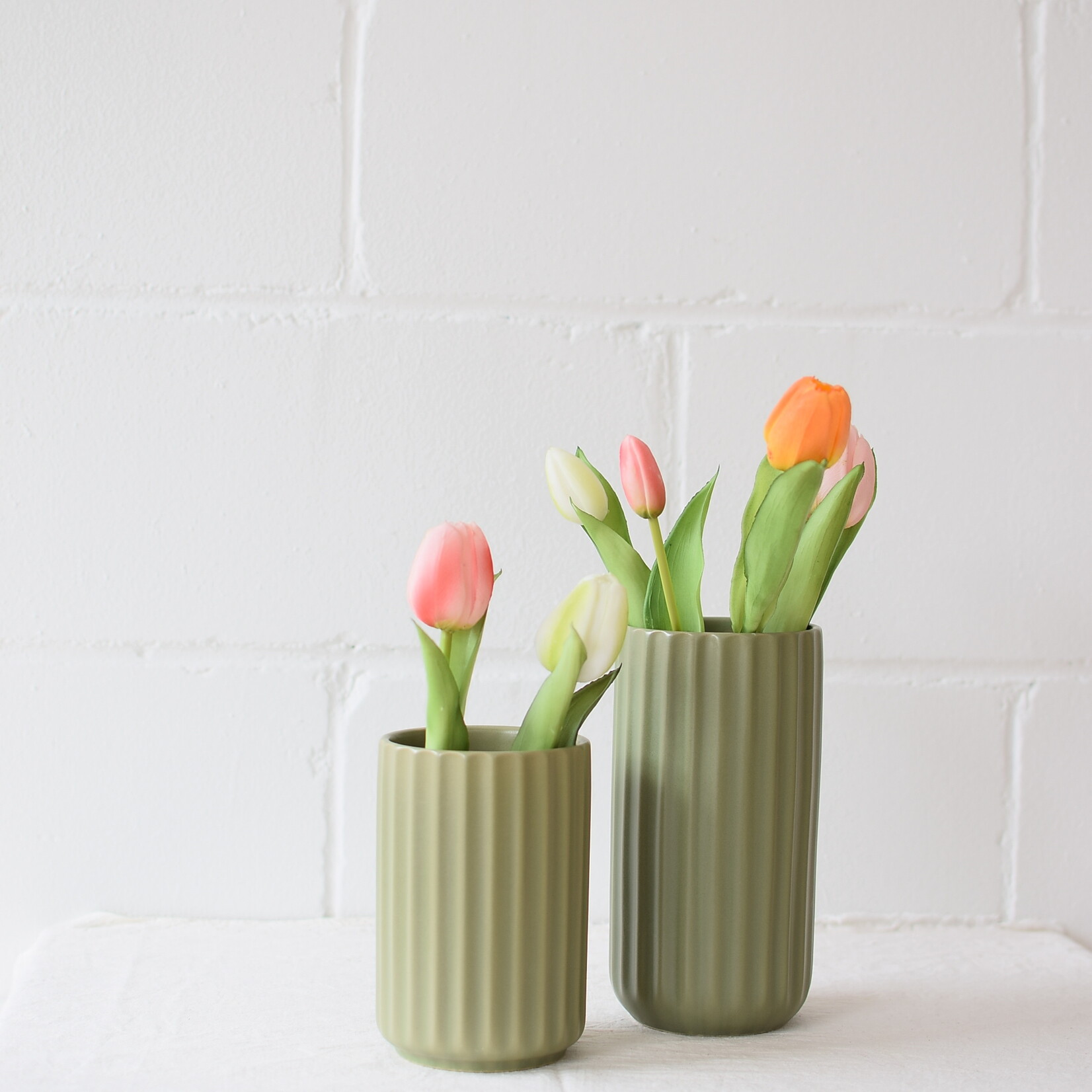 Beam Vase Green