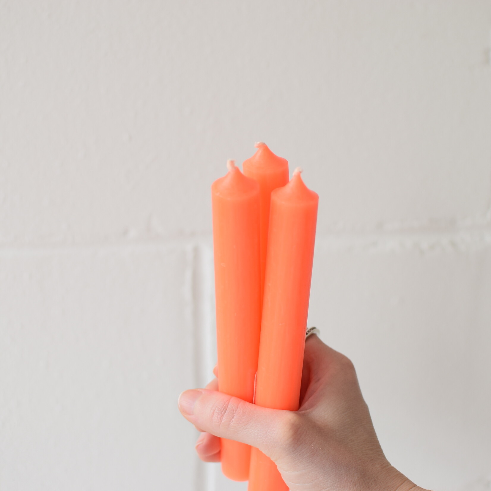 Chandelle longue - Orange Néon