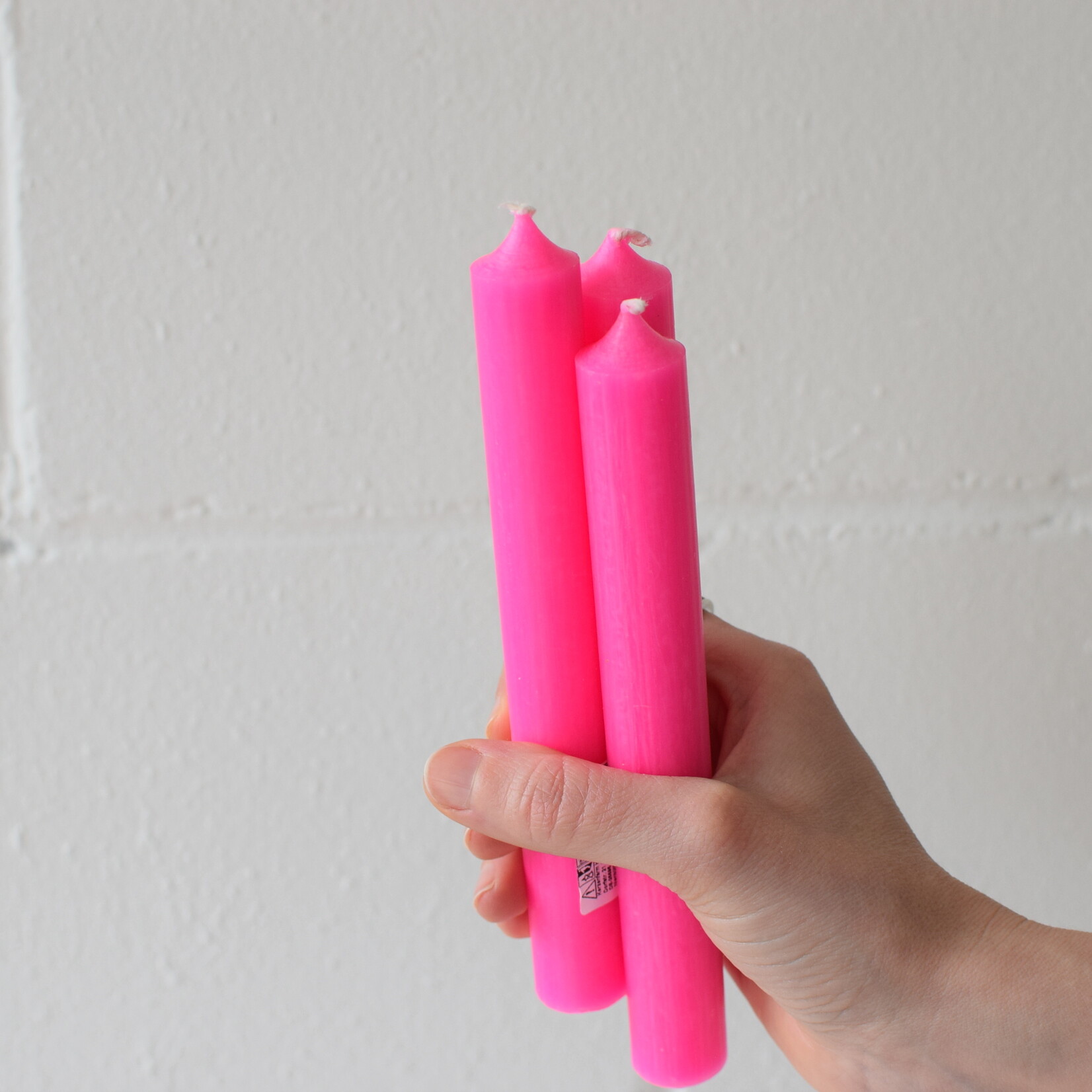Long candle 17,5cm - Pink neon
