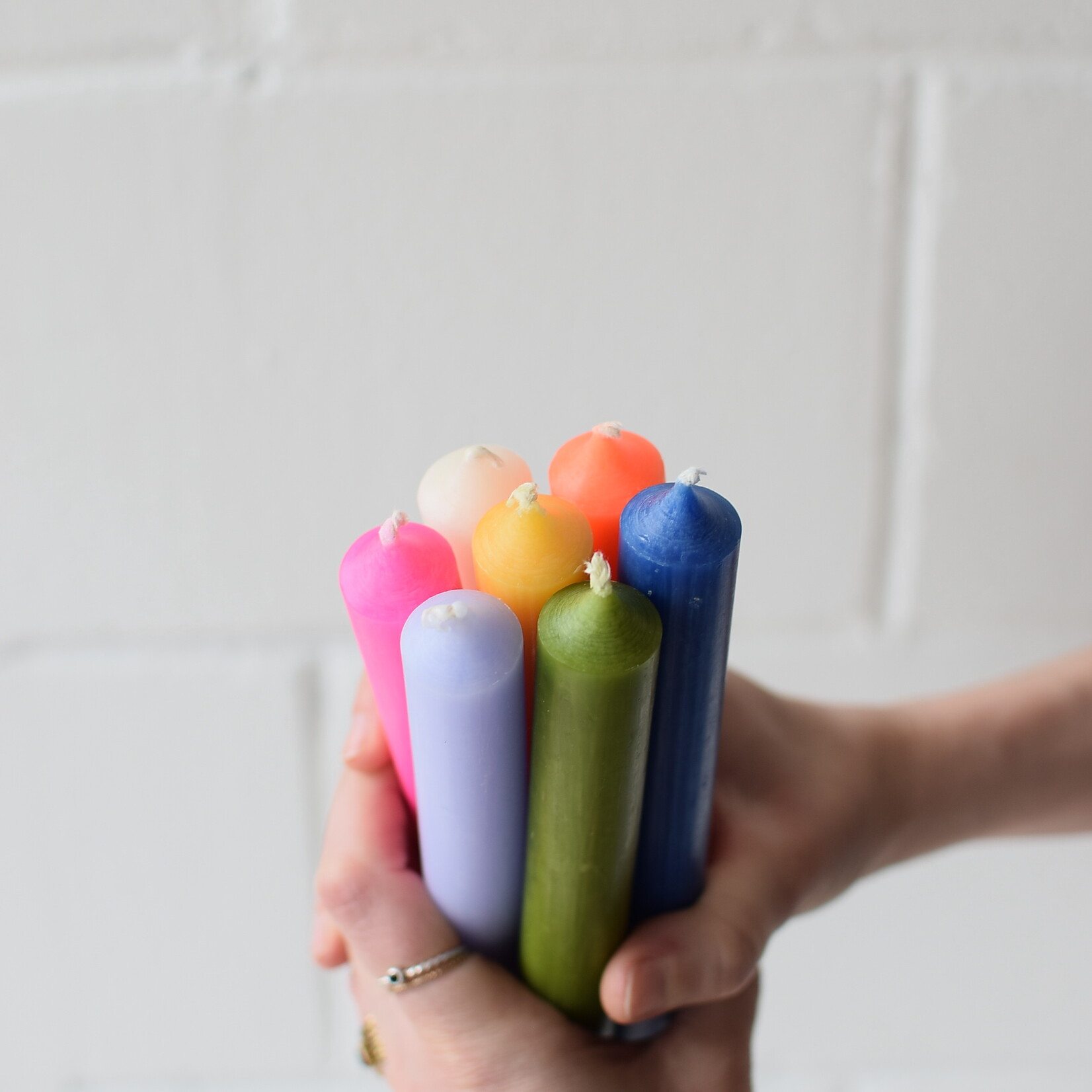 Long candle 17,5cm - Pink neon